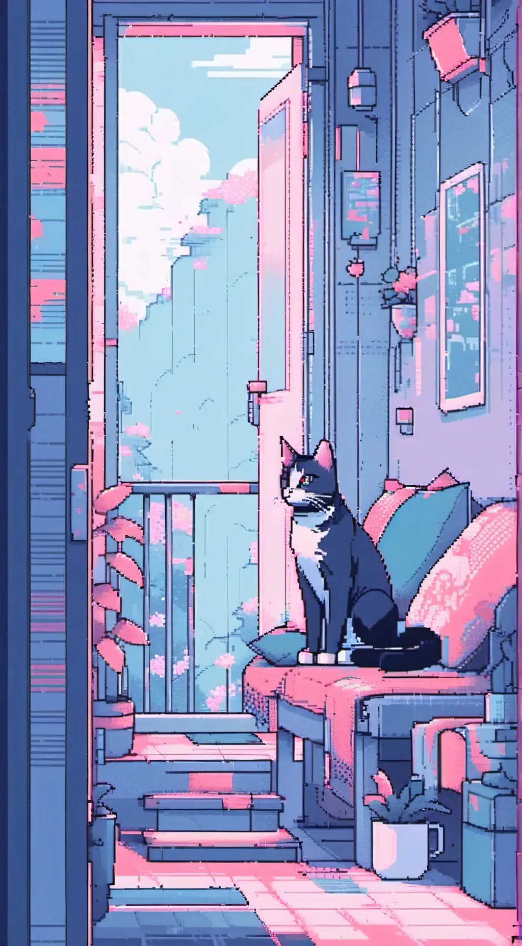 ai character: cats background