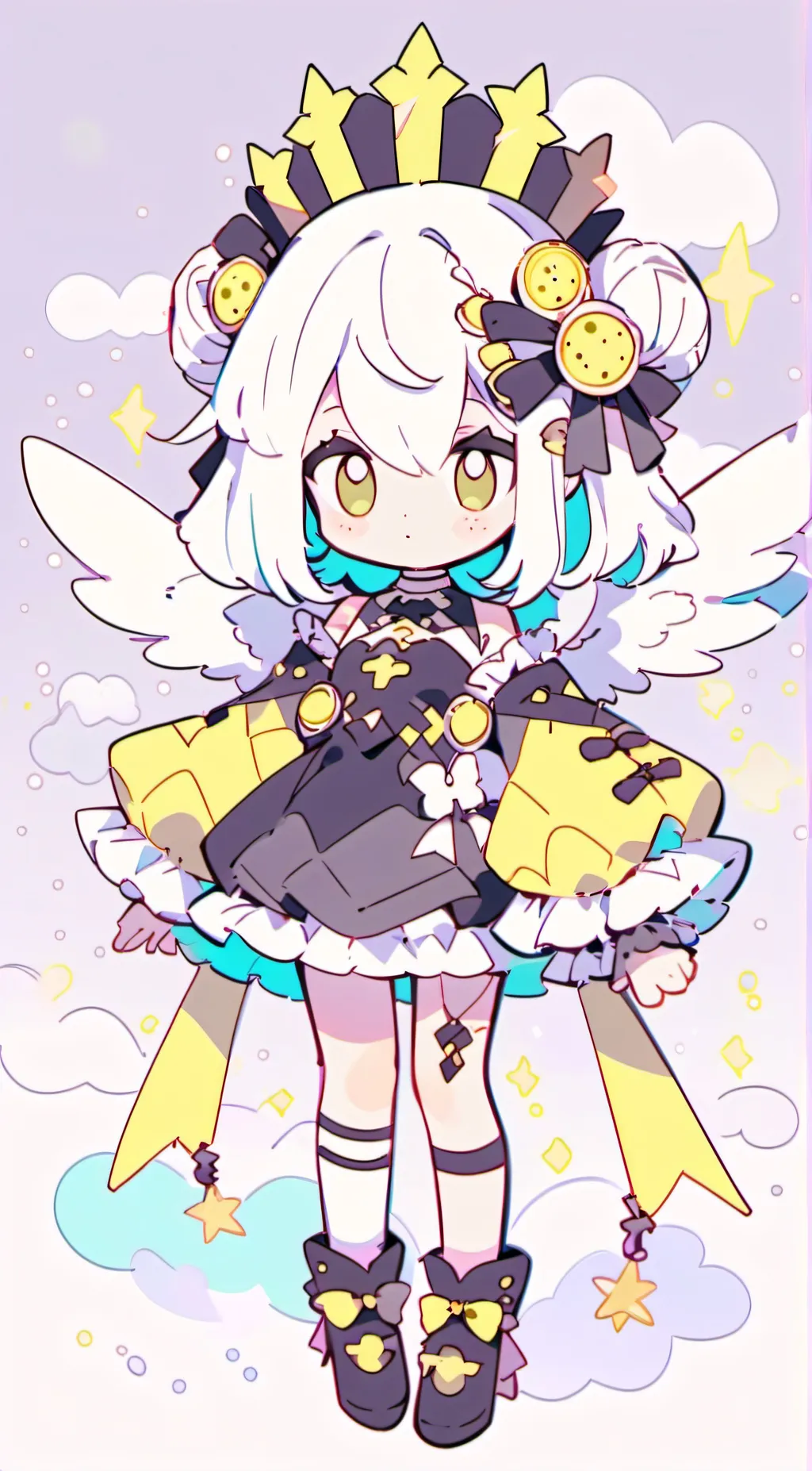 ai character: Bee queen background
