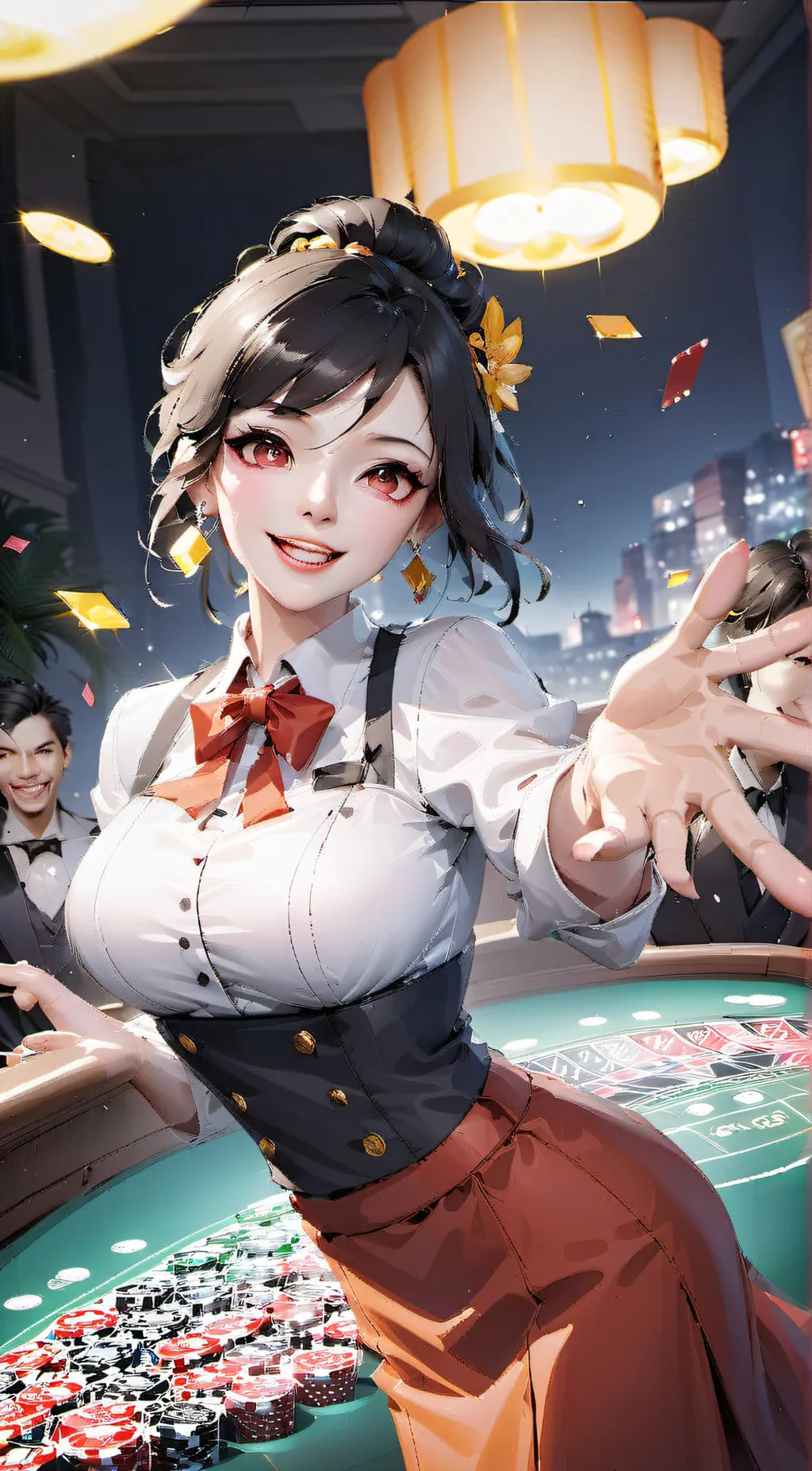 ai character: Hashiras casino! background