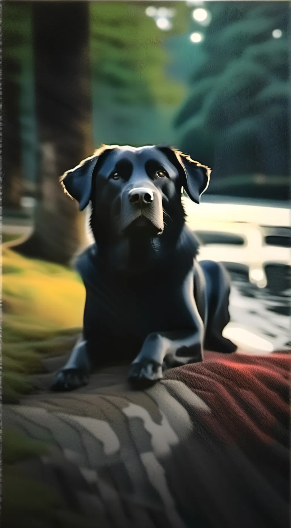 ai character: Dog 💥 background