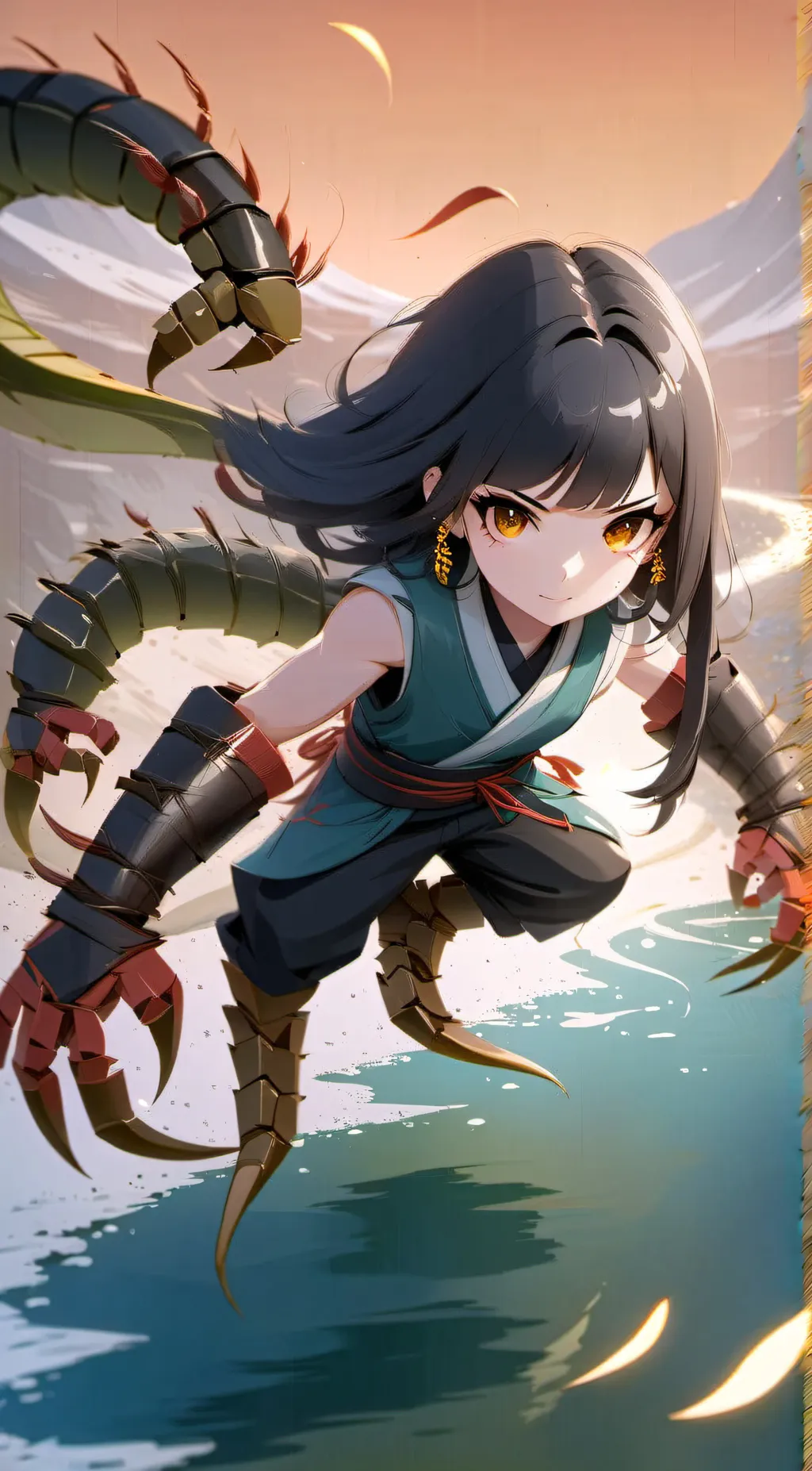 ai character: scorpina background