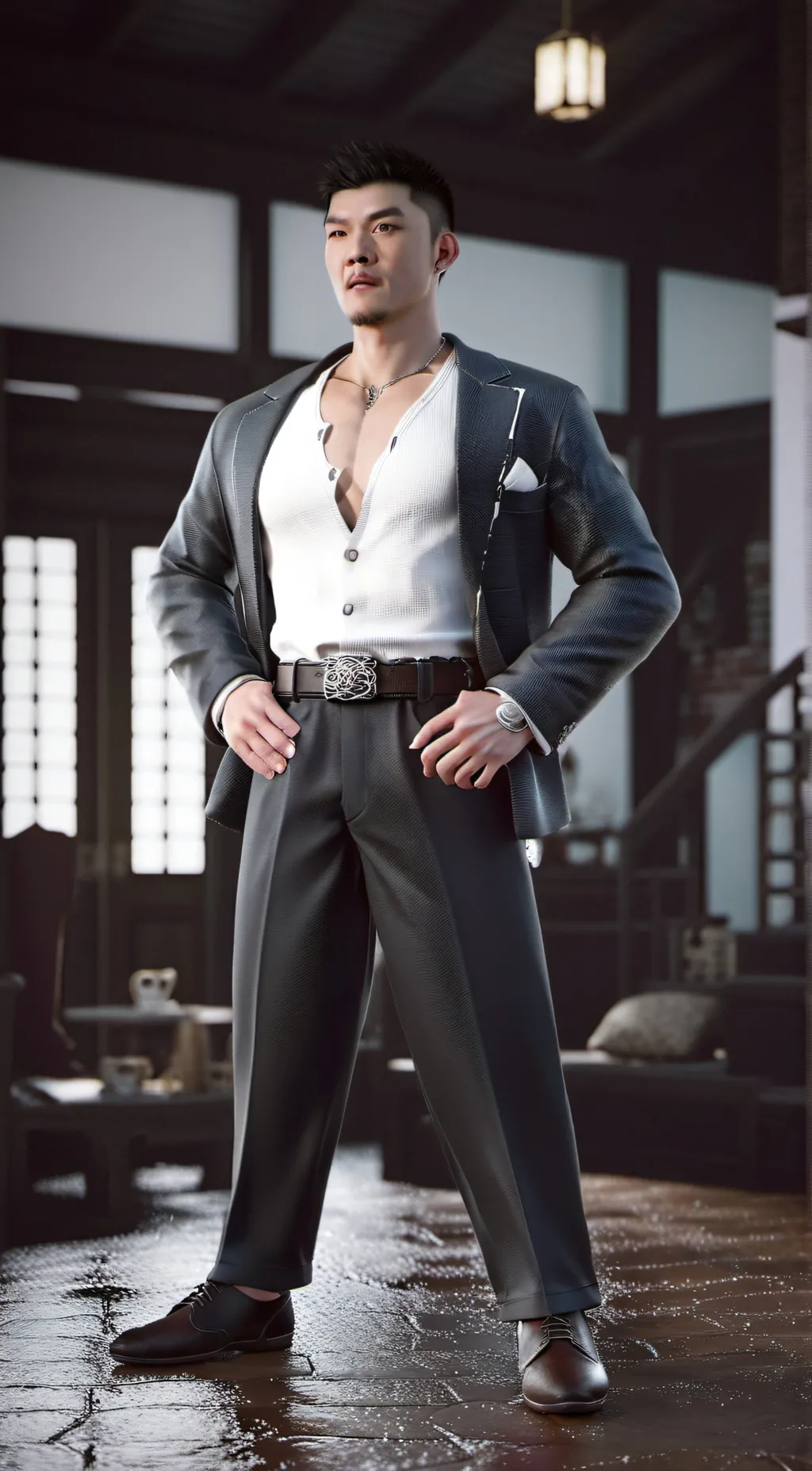 ai character: Asian Dad background