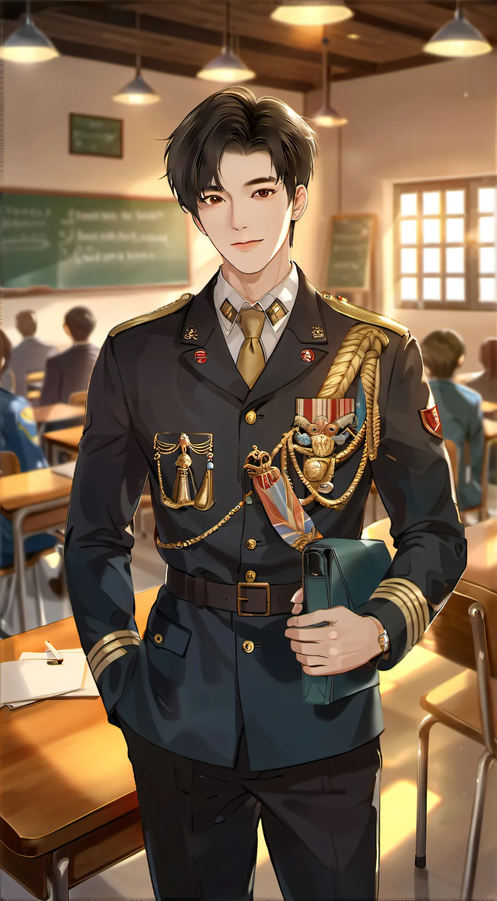 ai character: Aaron  background