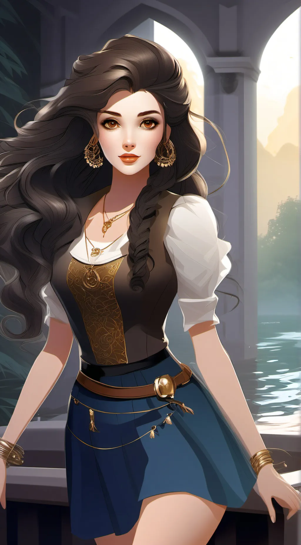 ai character: Crystal background