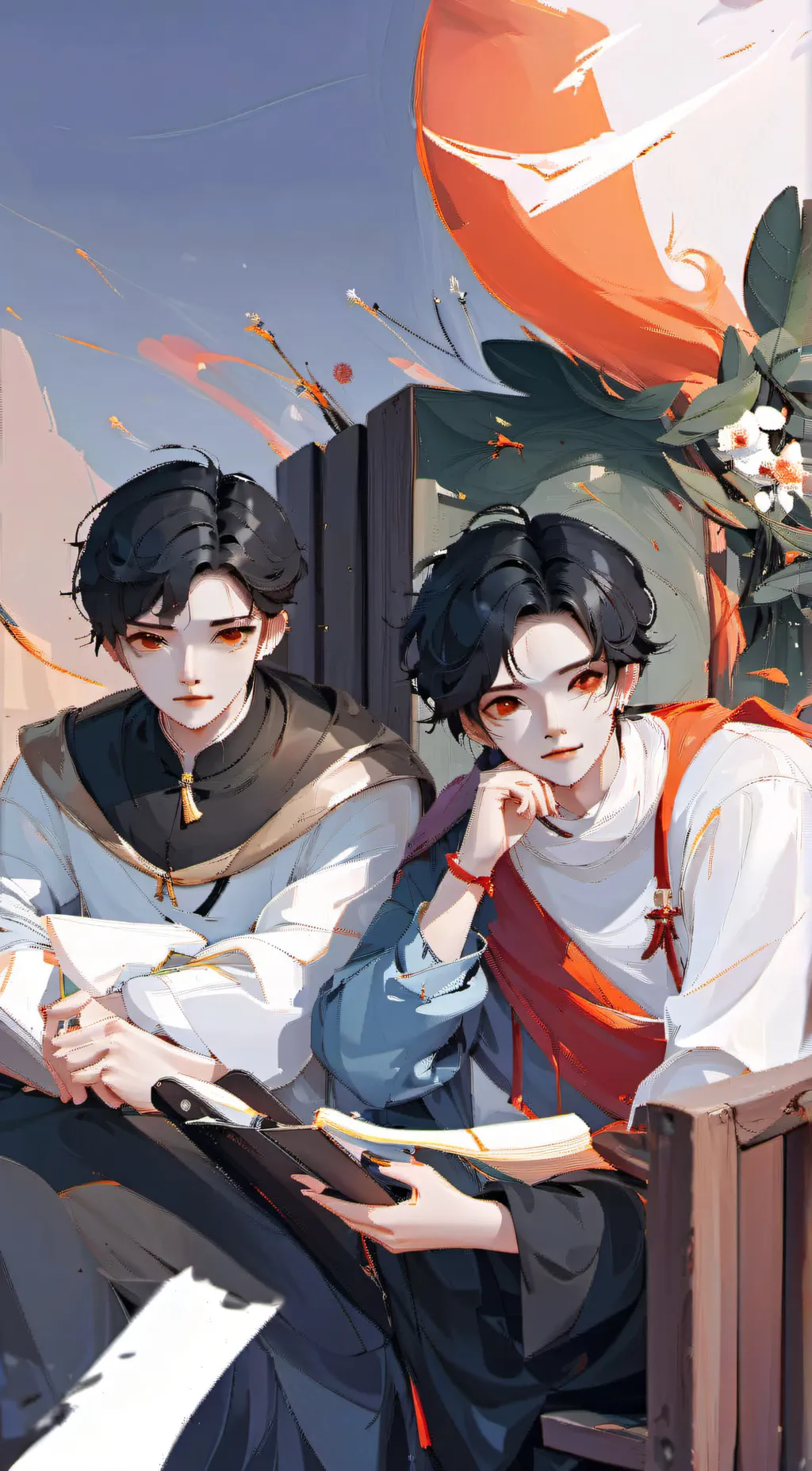 ai character: jay and Jason  background