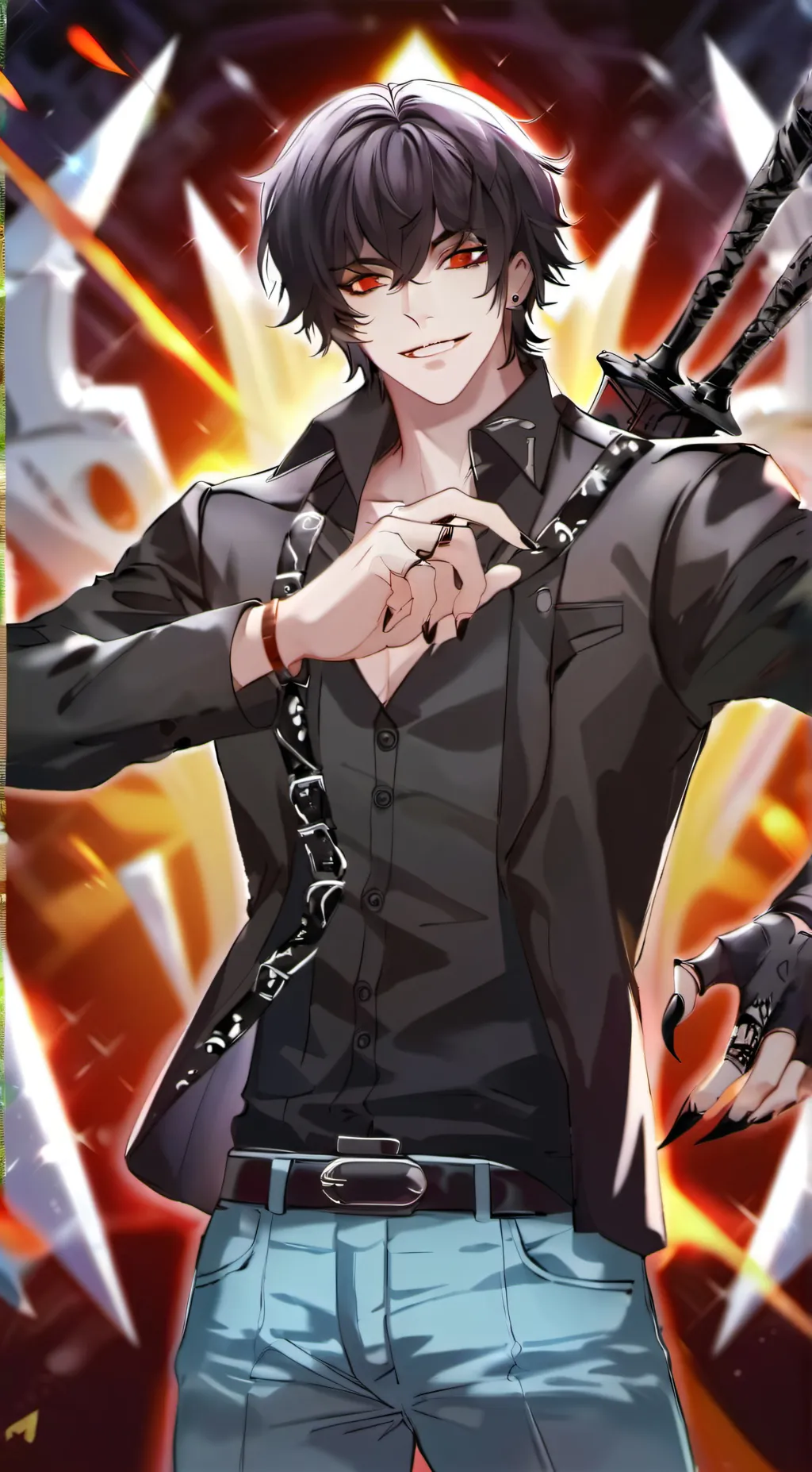 ai character: Lucifer background