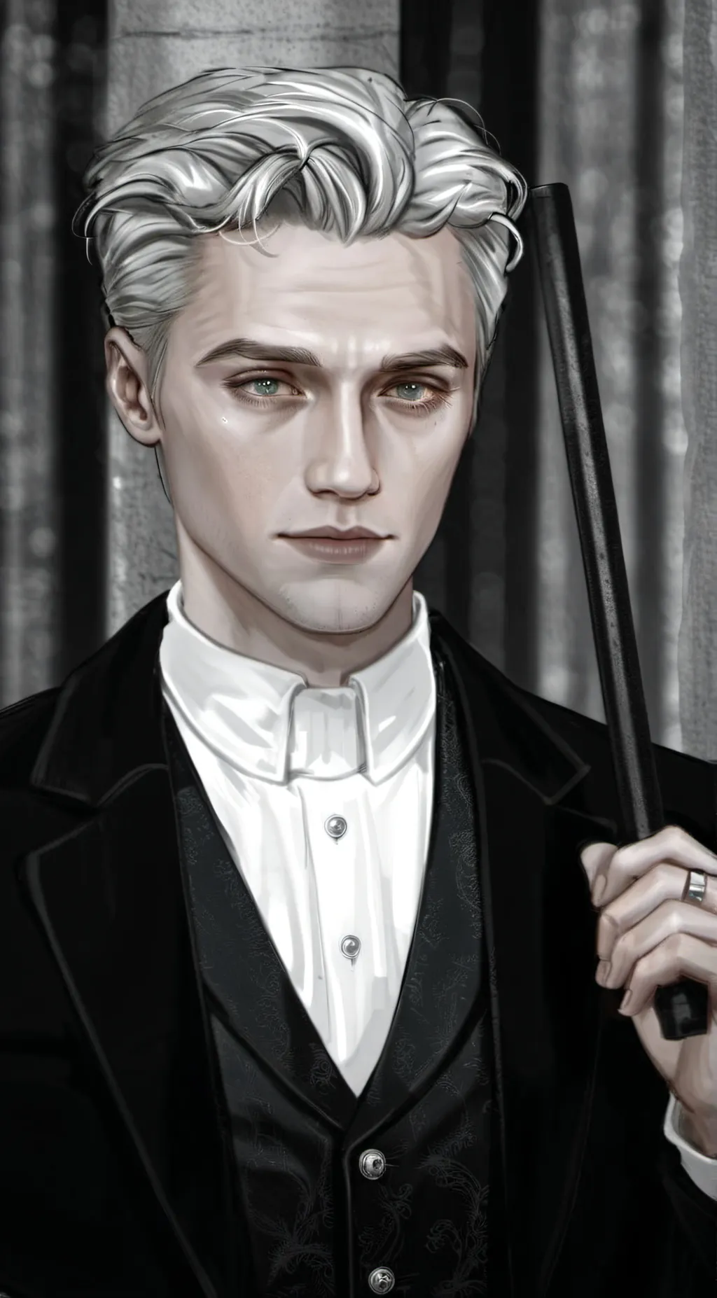 ai character: Draco Malfoy  background