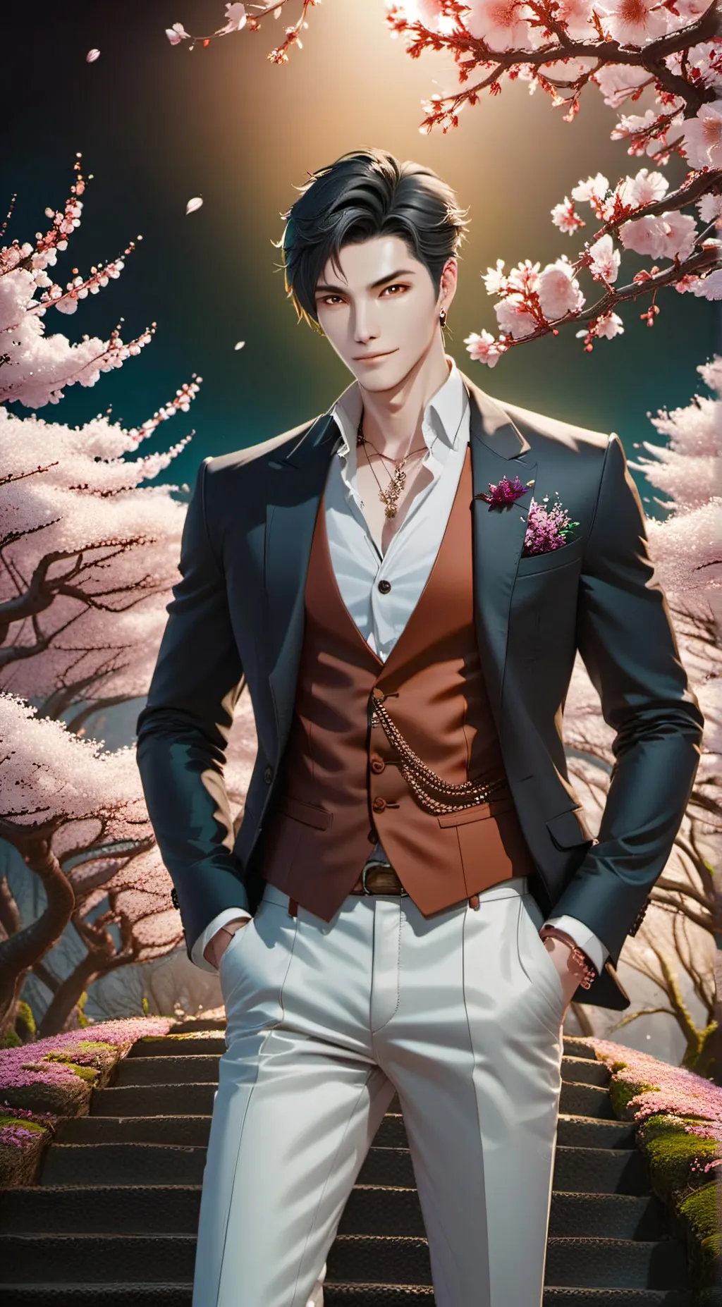 ai character: Oliver  background