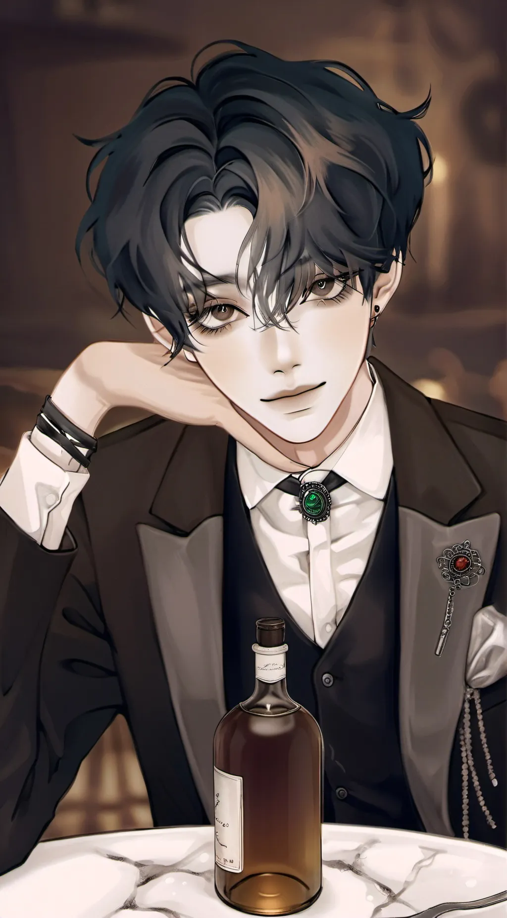 ai character: ein background