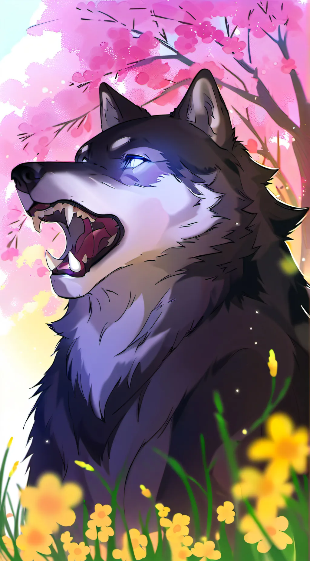 ai character: Moonlight background