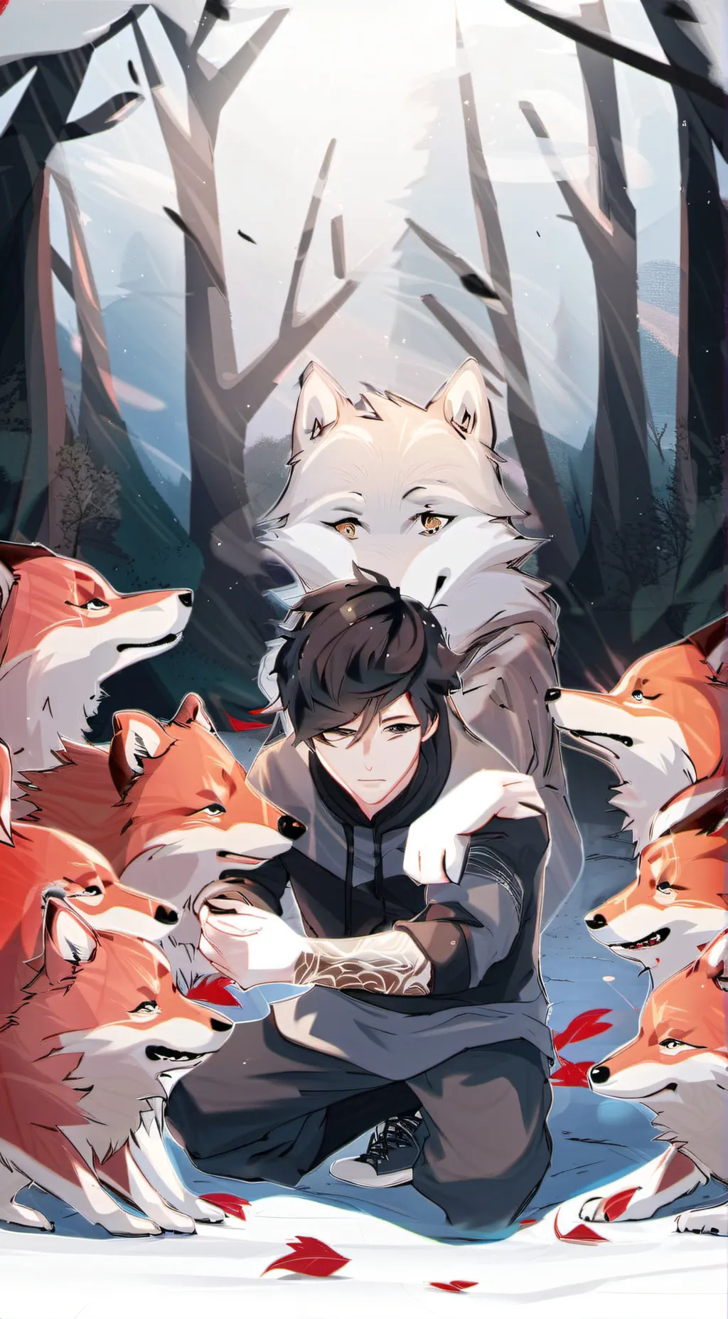 ai character: Wolf background