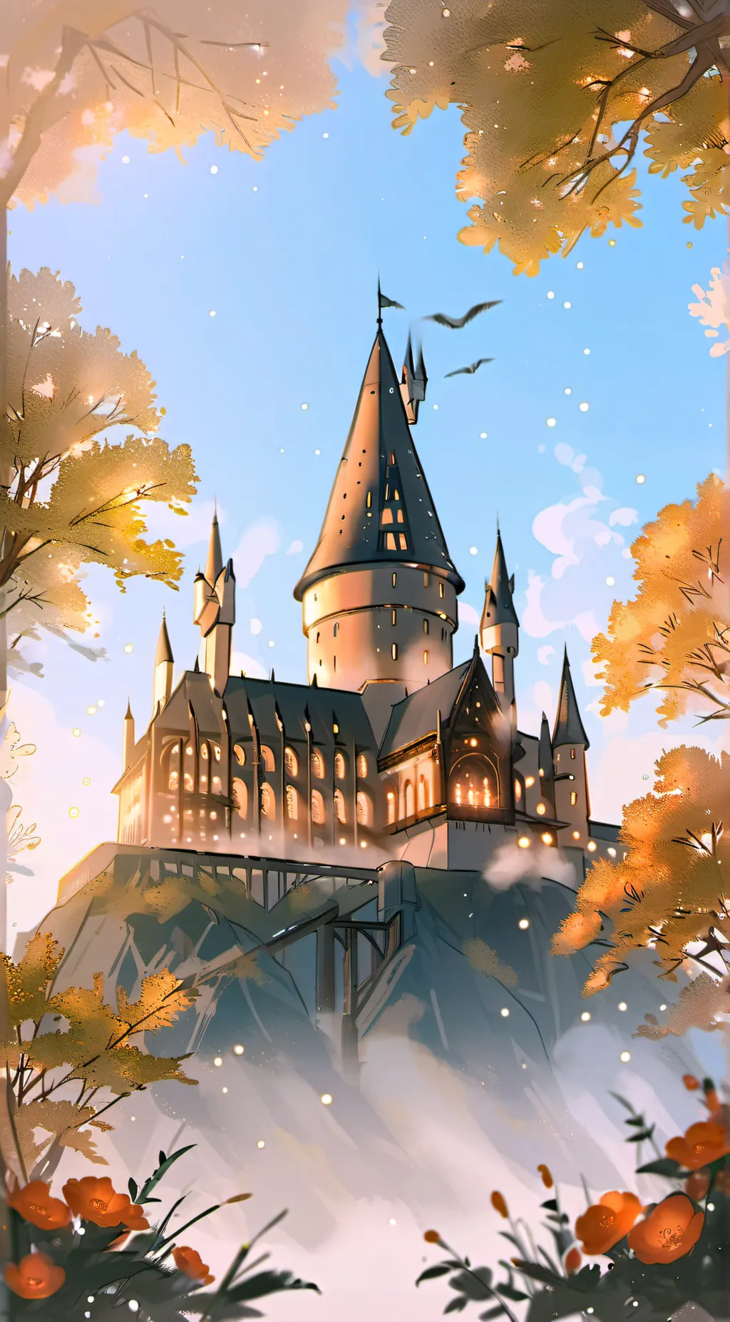 ai character: hogwarts background