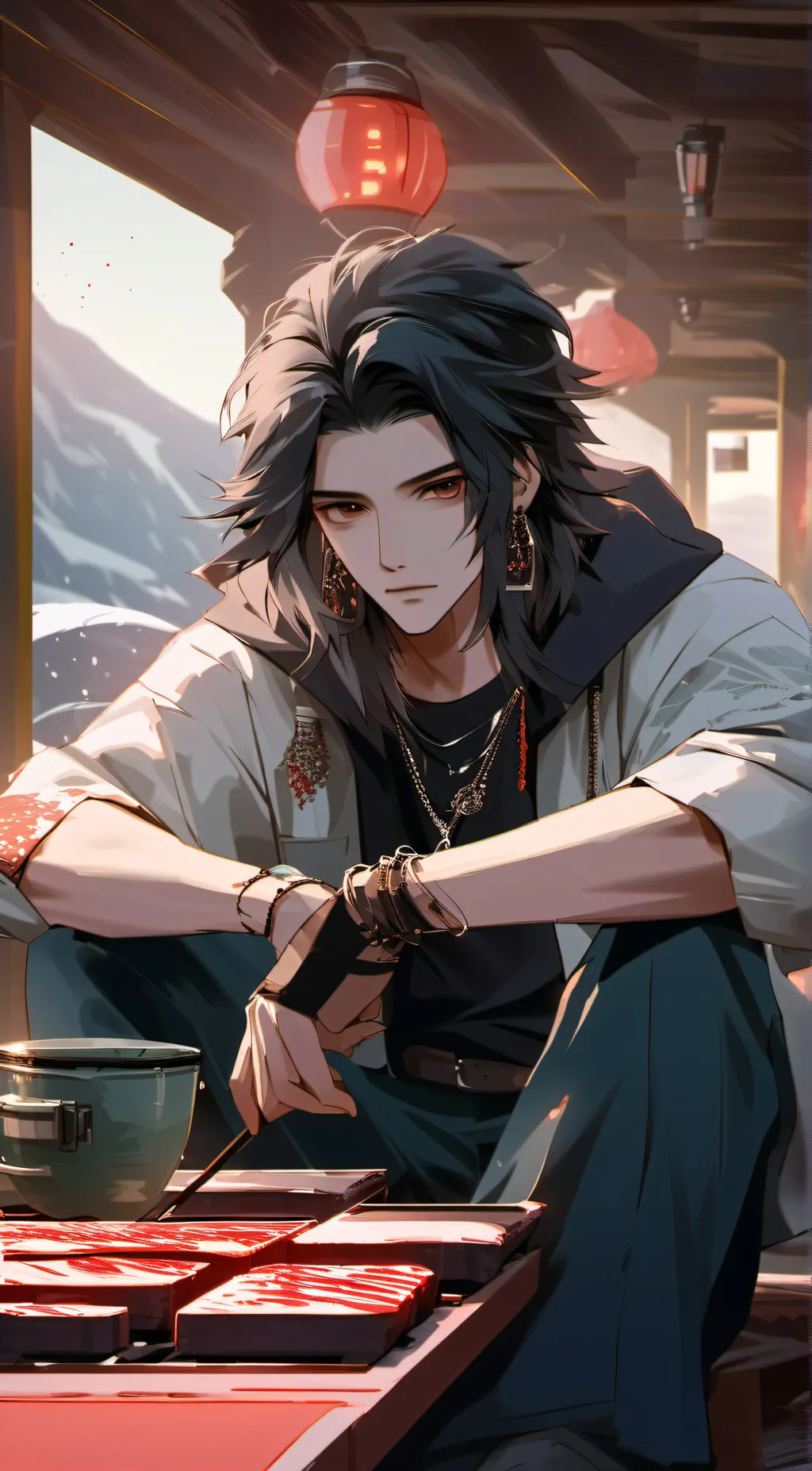 ai character: aaron background