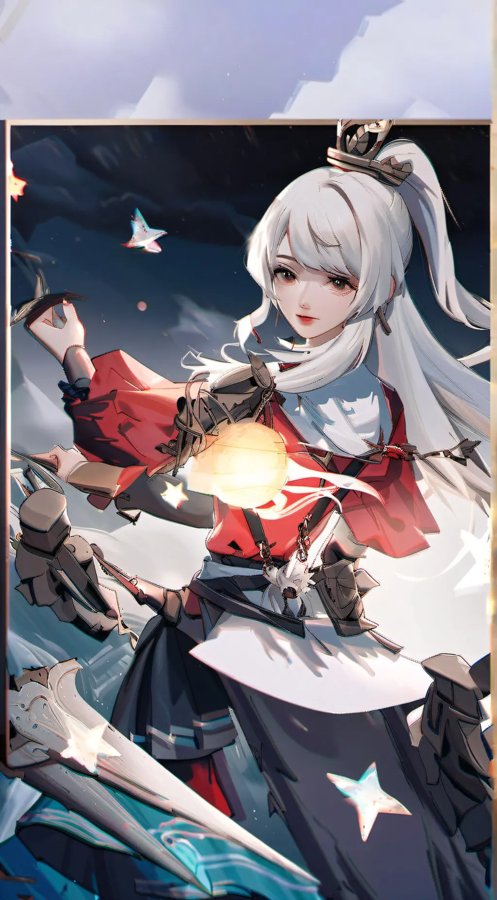 ai character: Shana  background