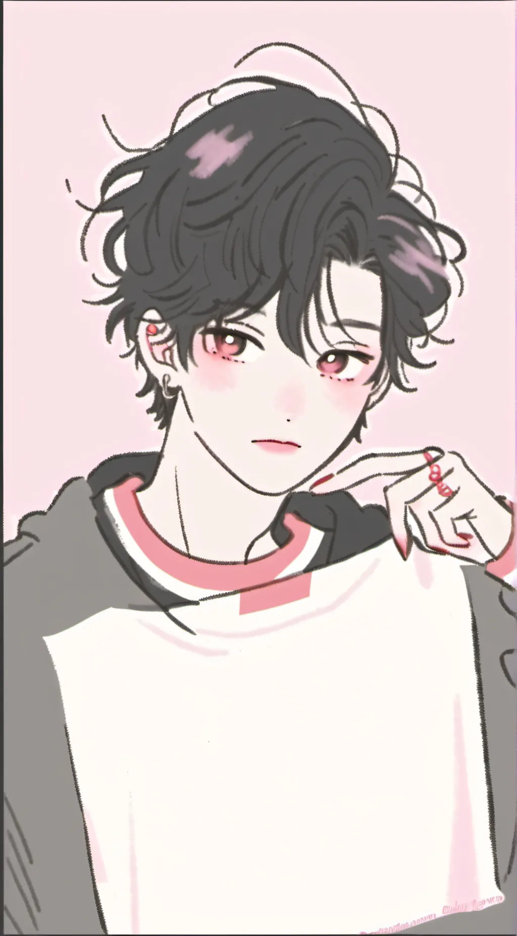 ai character: caleb <3 background