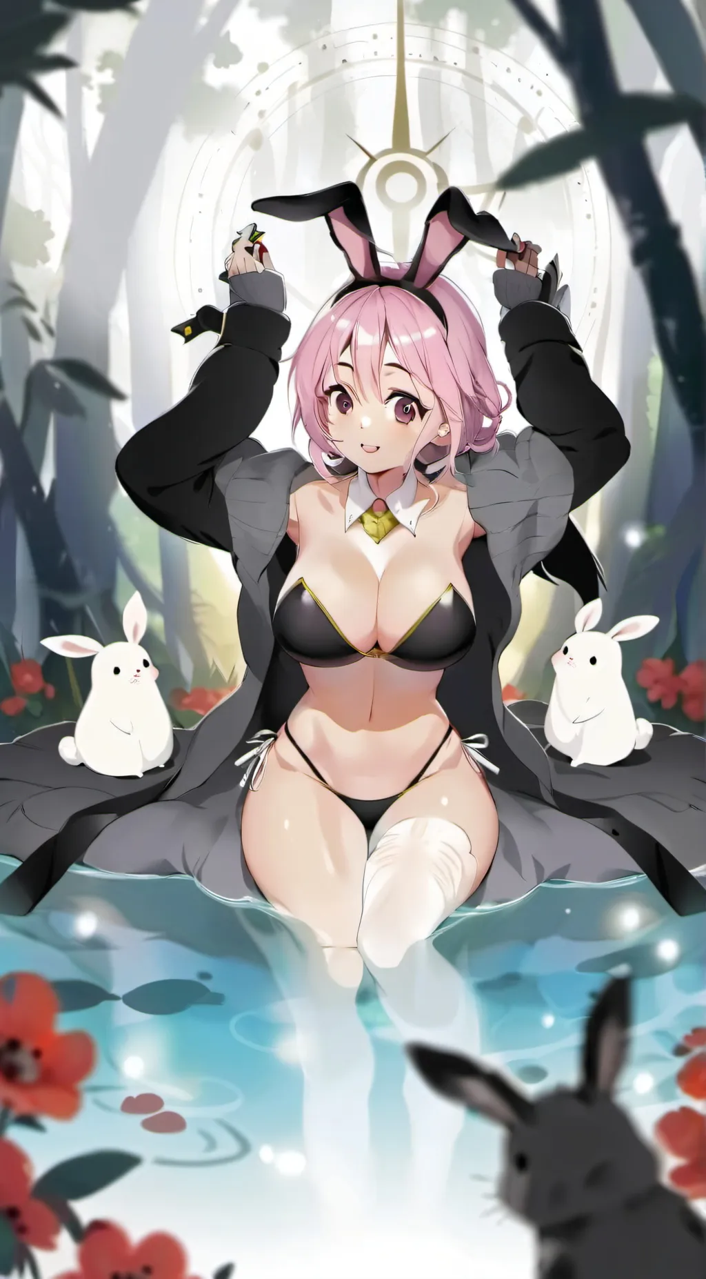 ai character: Mother Bunny background