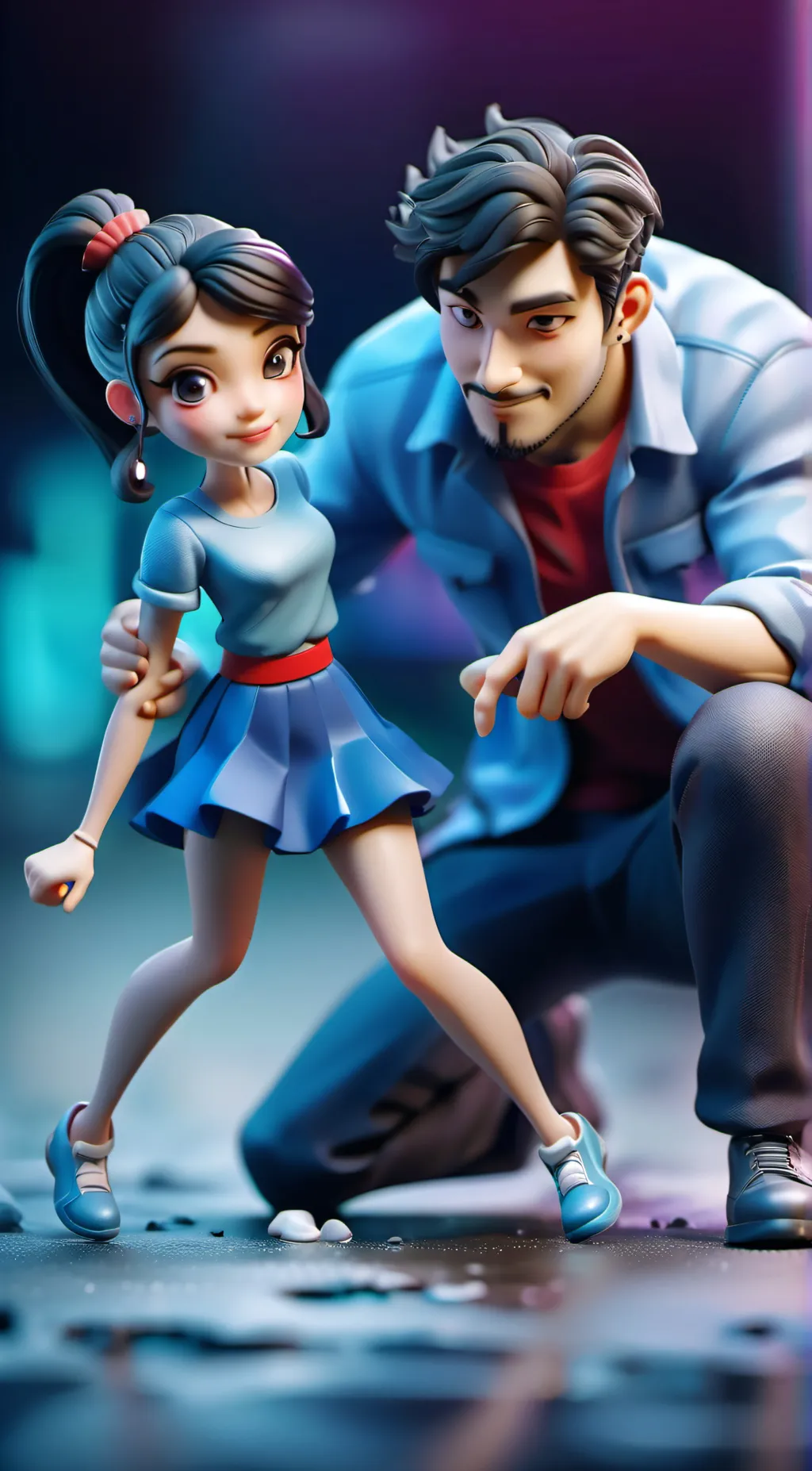 ai character: Kisses  background