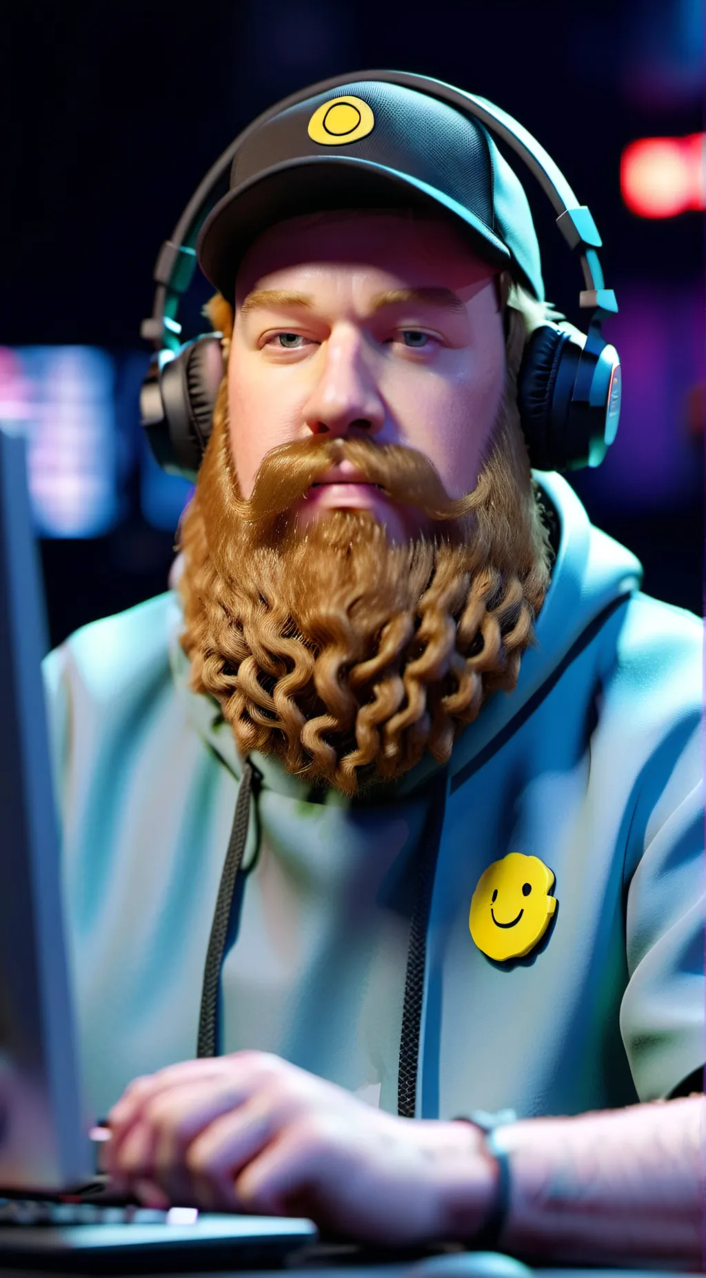 ai character: Caseoh background