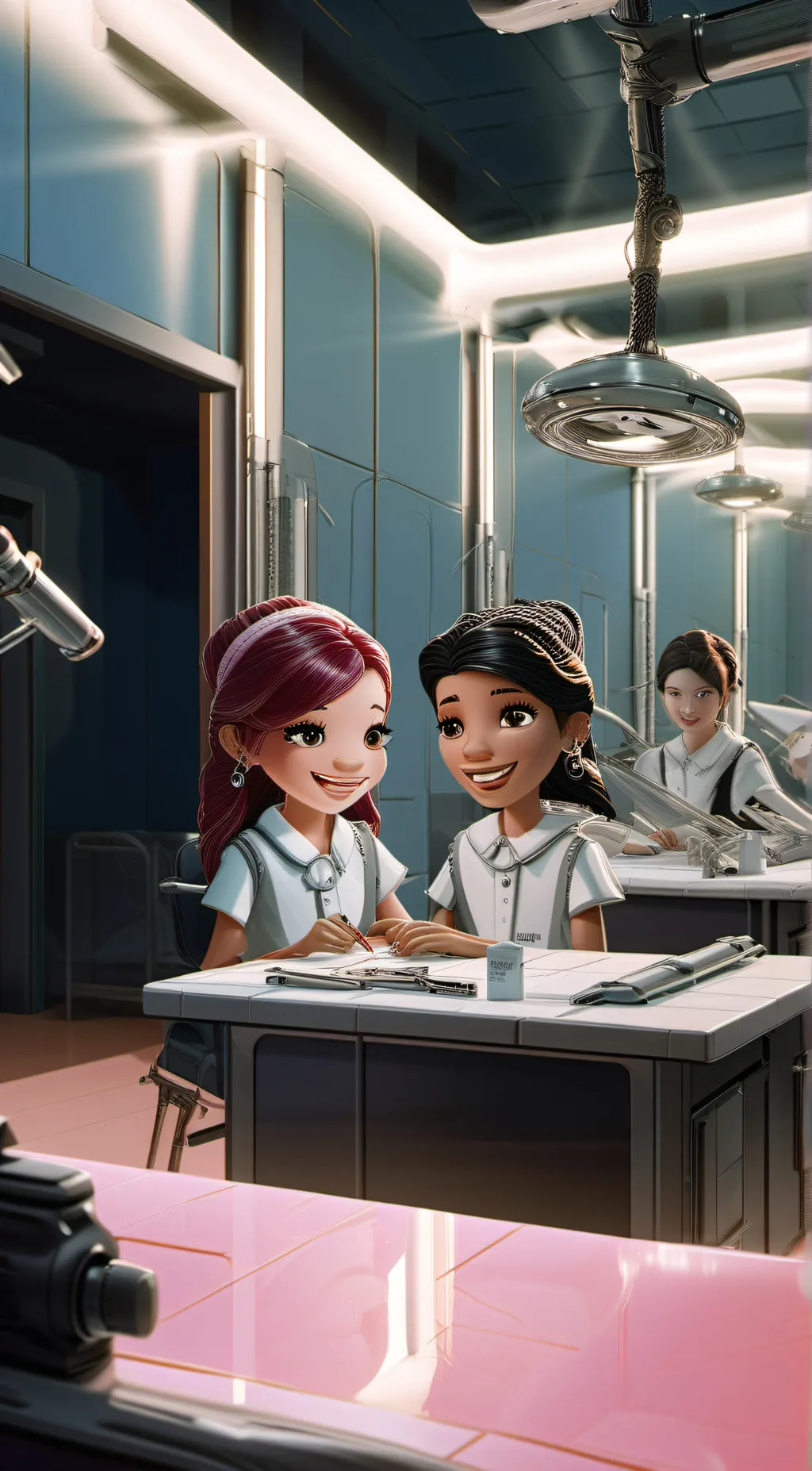 ai character: Ava and liv background