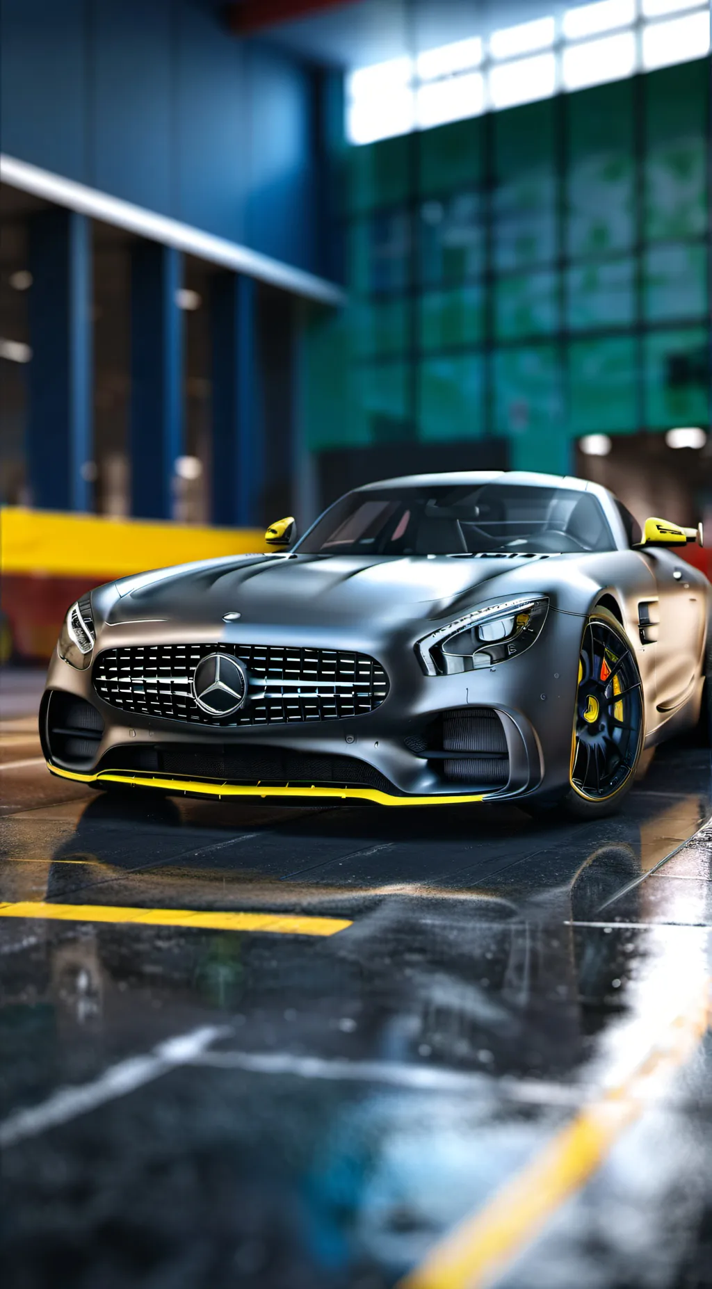 ai character: Mercedes amg background