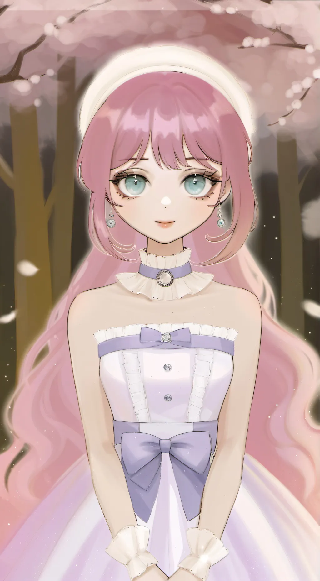 ai character: Cherry background