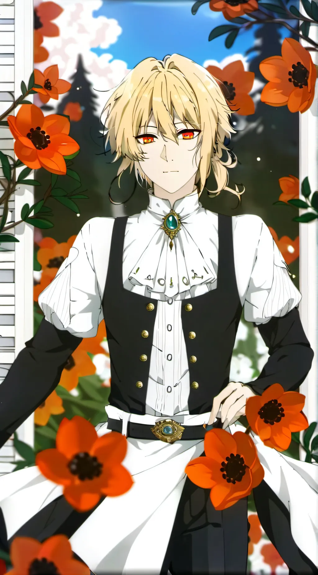 ai character: 德三 background