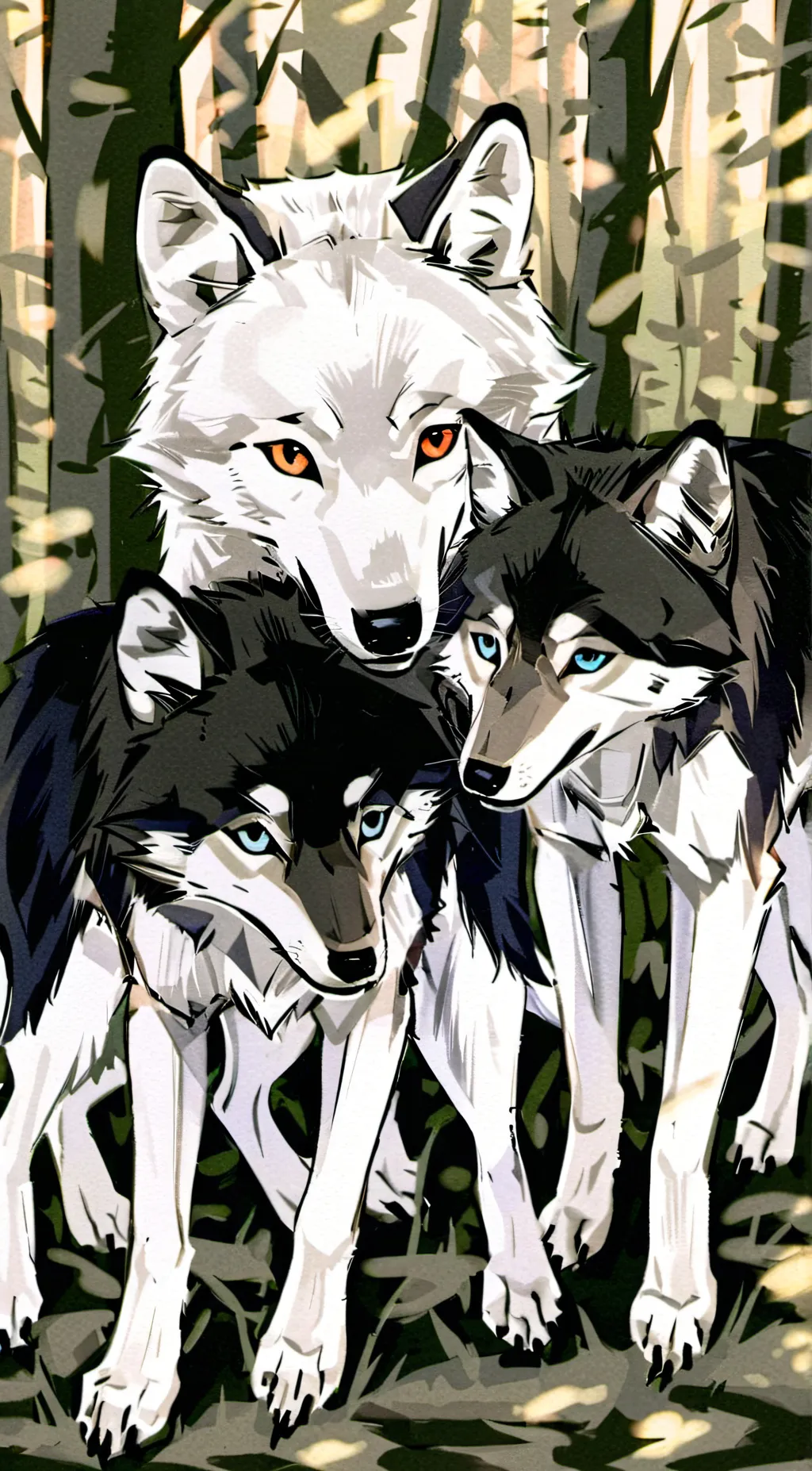 ai character: the wolf pups background