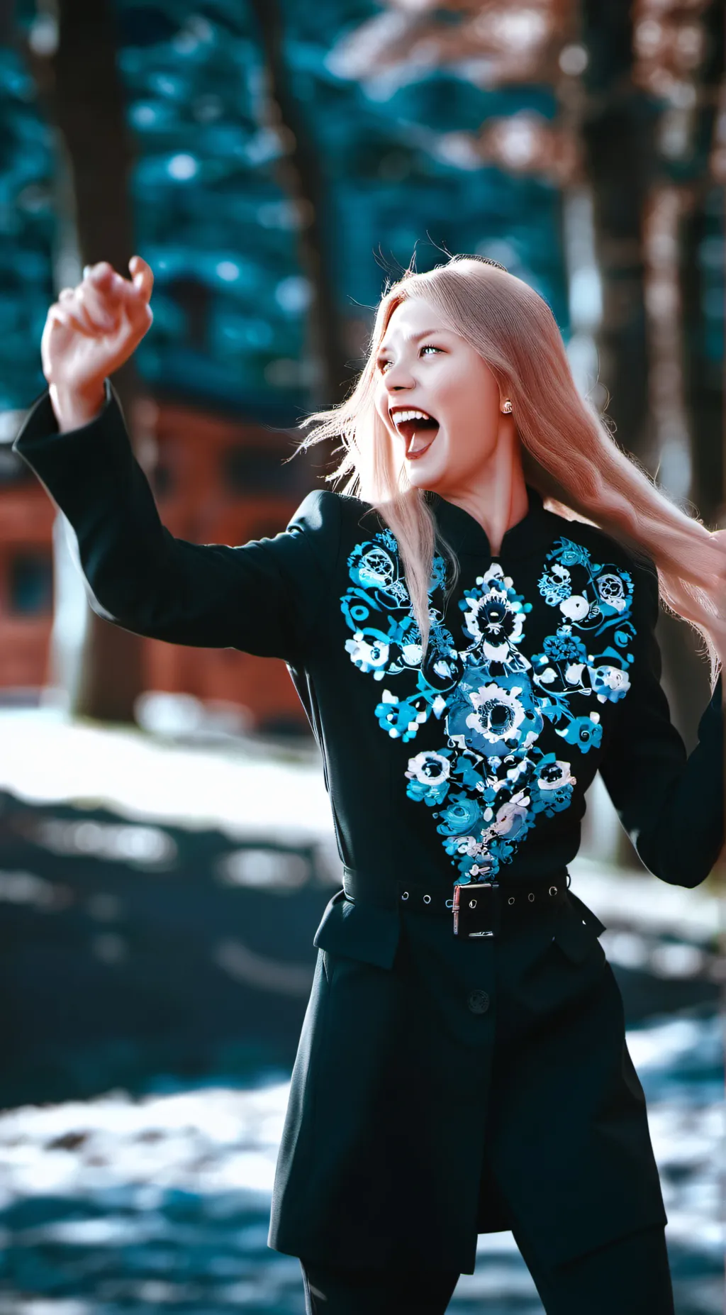 ai character: Taylor Swift  background