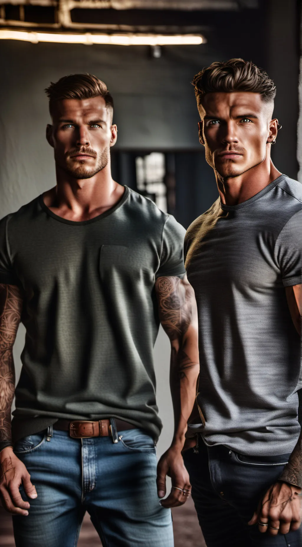 ai character: Alex and Jason  background