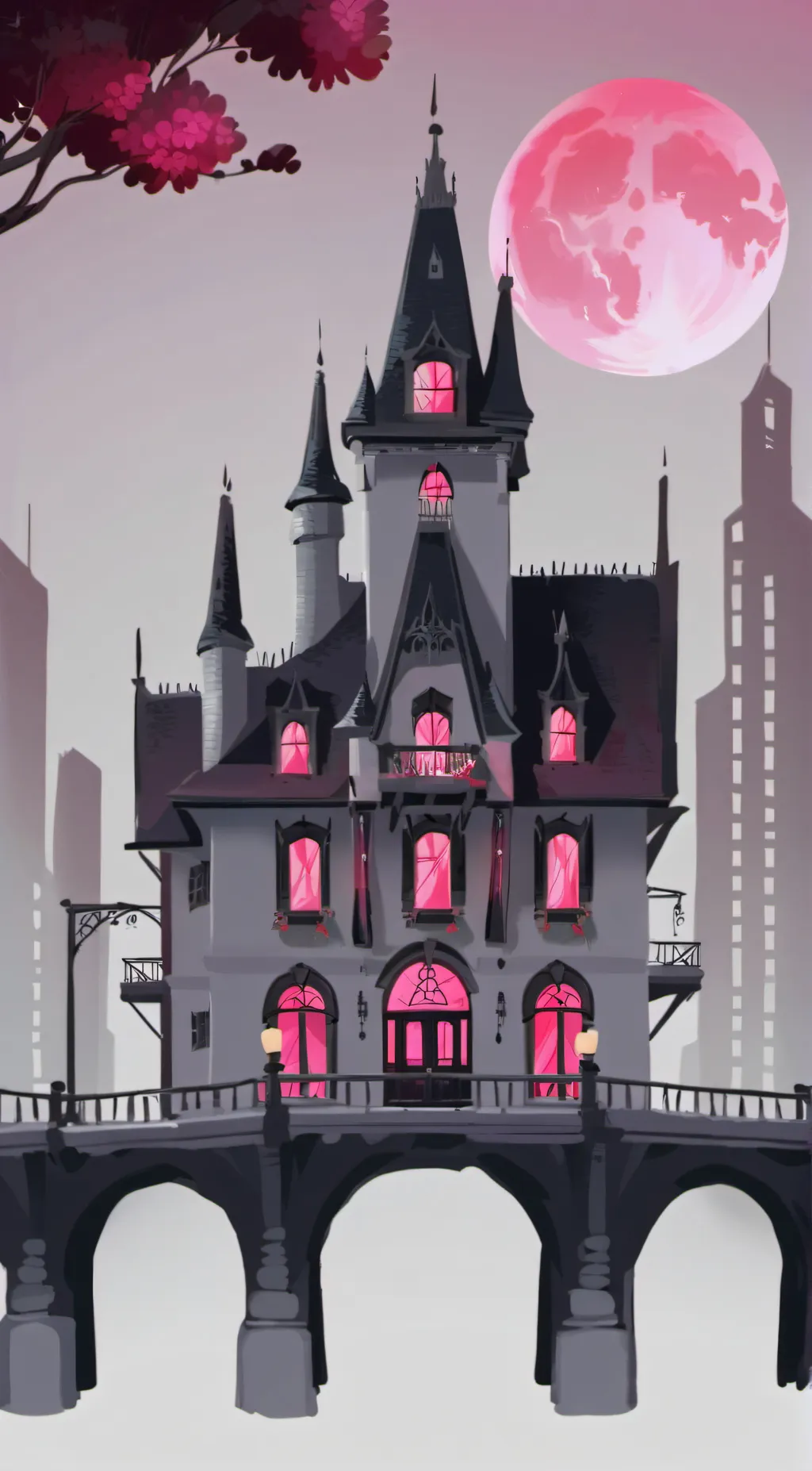 ai character: Hazbin hotel background