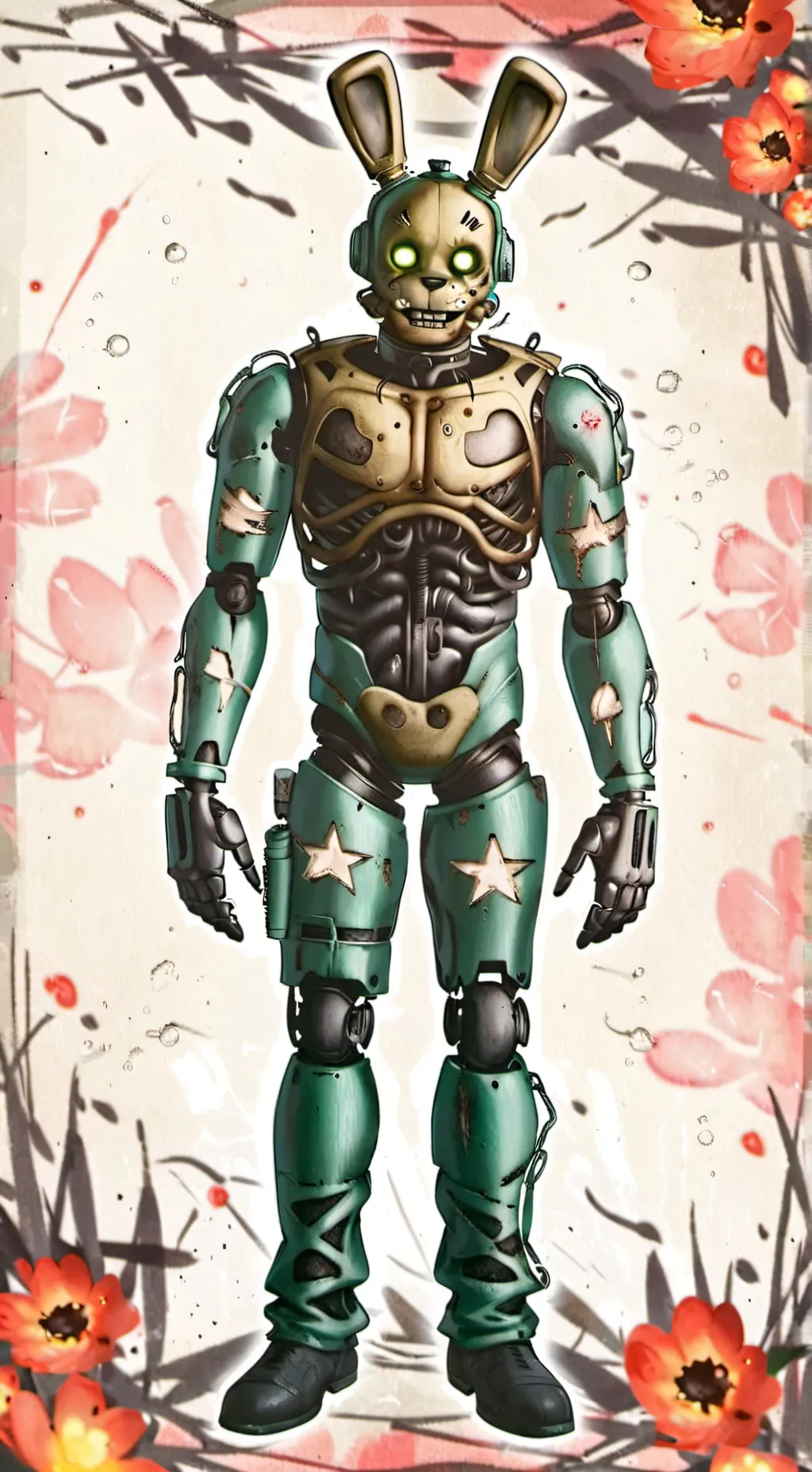 ai character: Fnaf VS hazbin  background