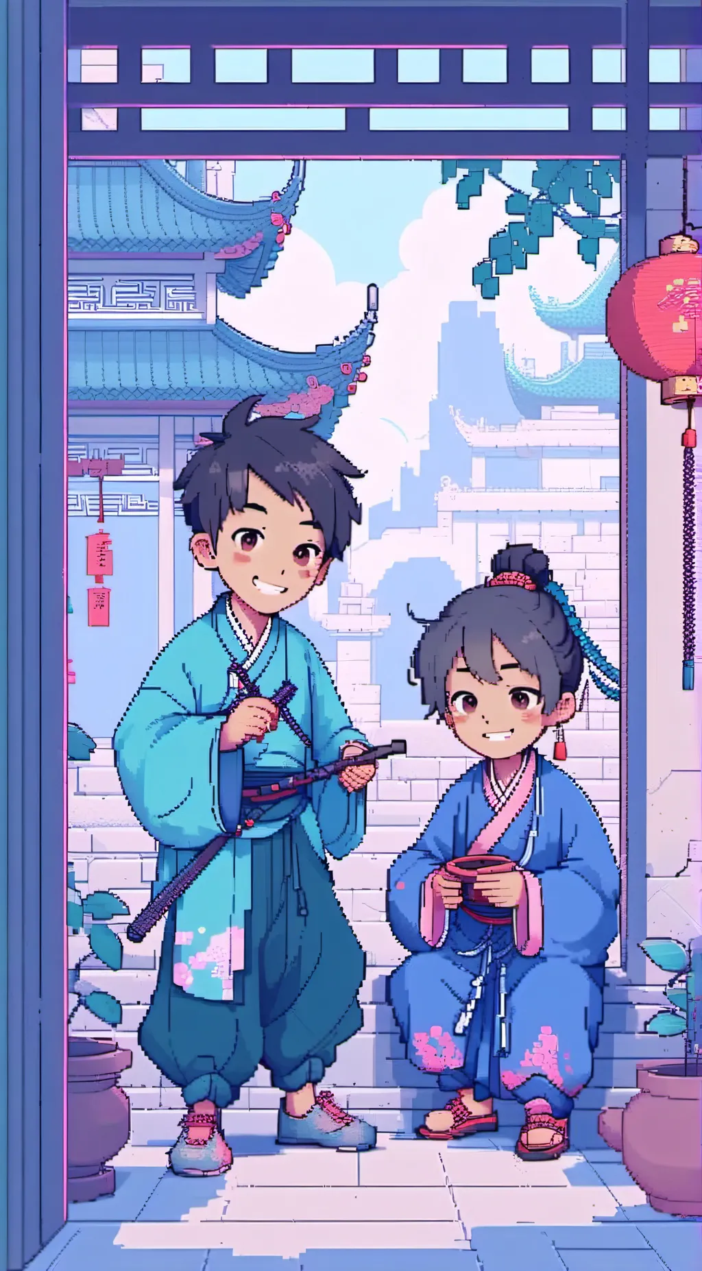 ai character: Besties 😅 background