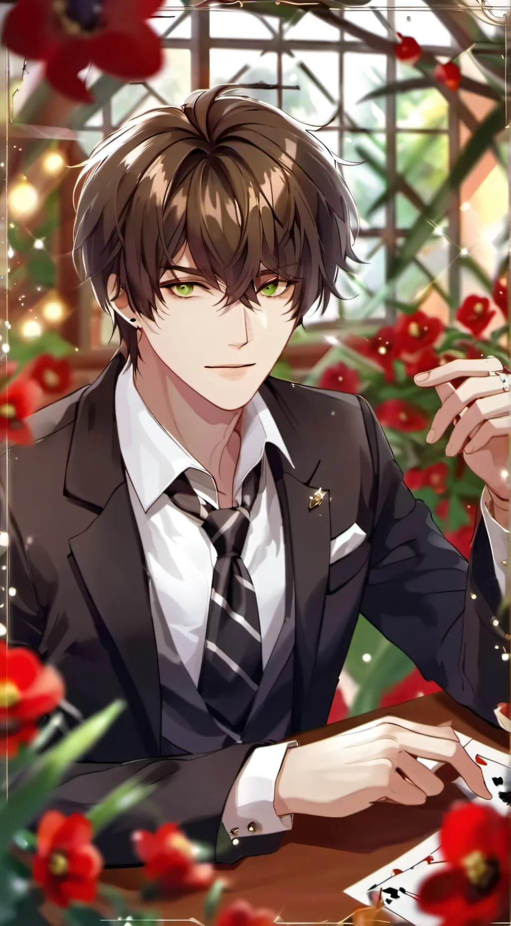 ai character: Leo background