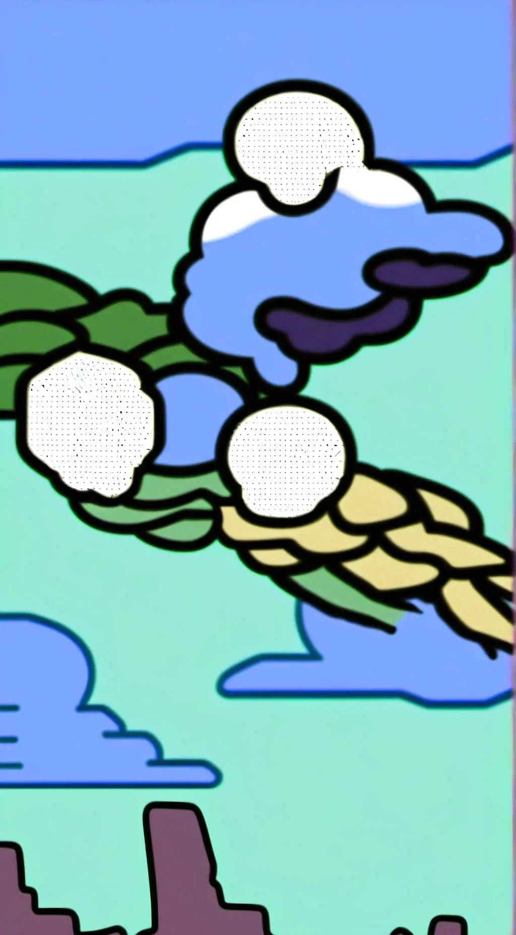 ai character: Two! (BFDI) background