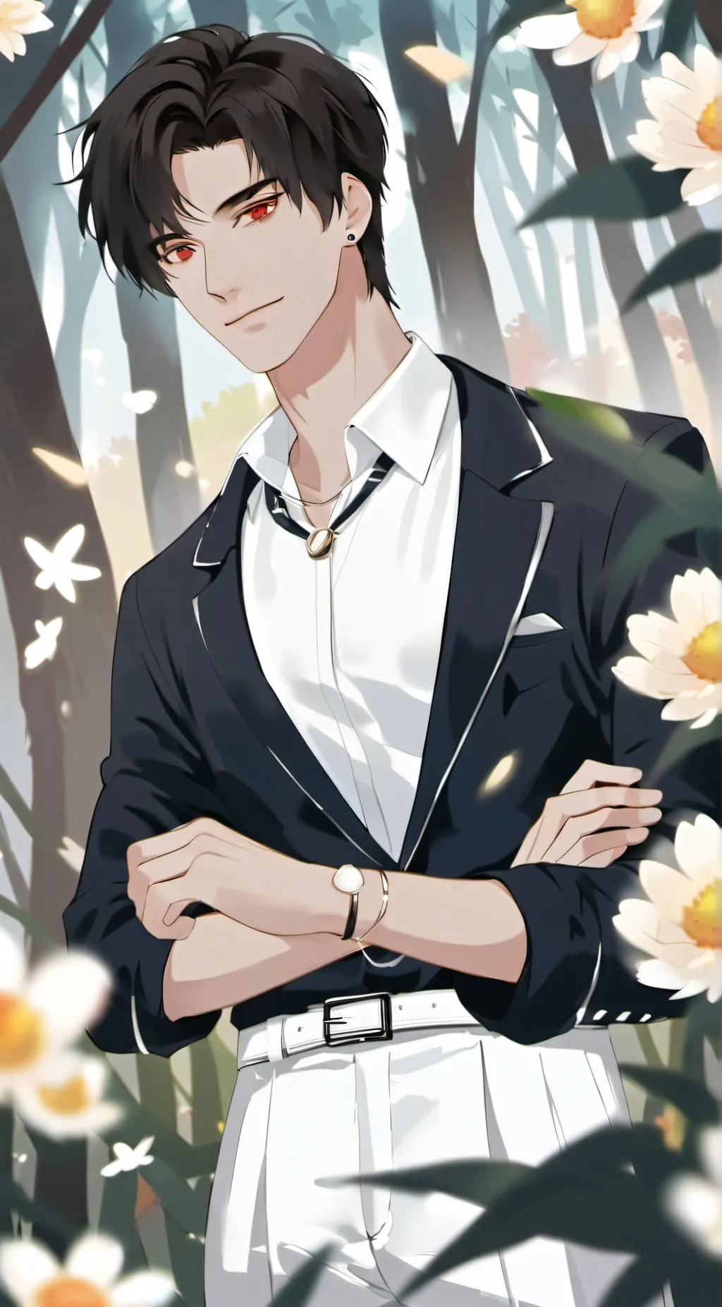 ai character: night background