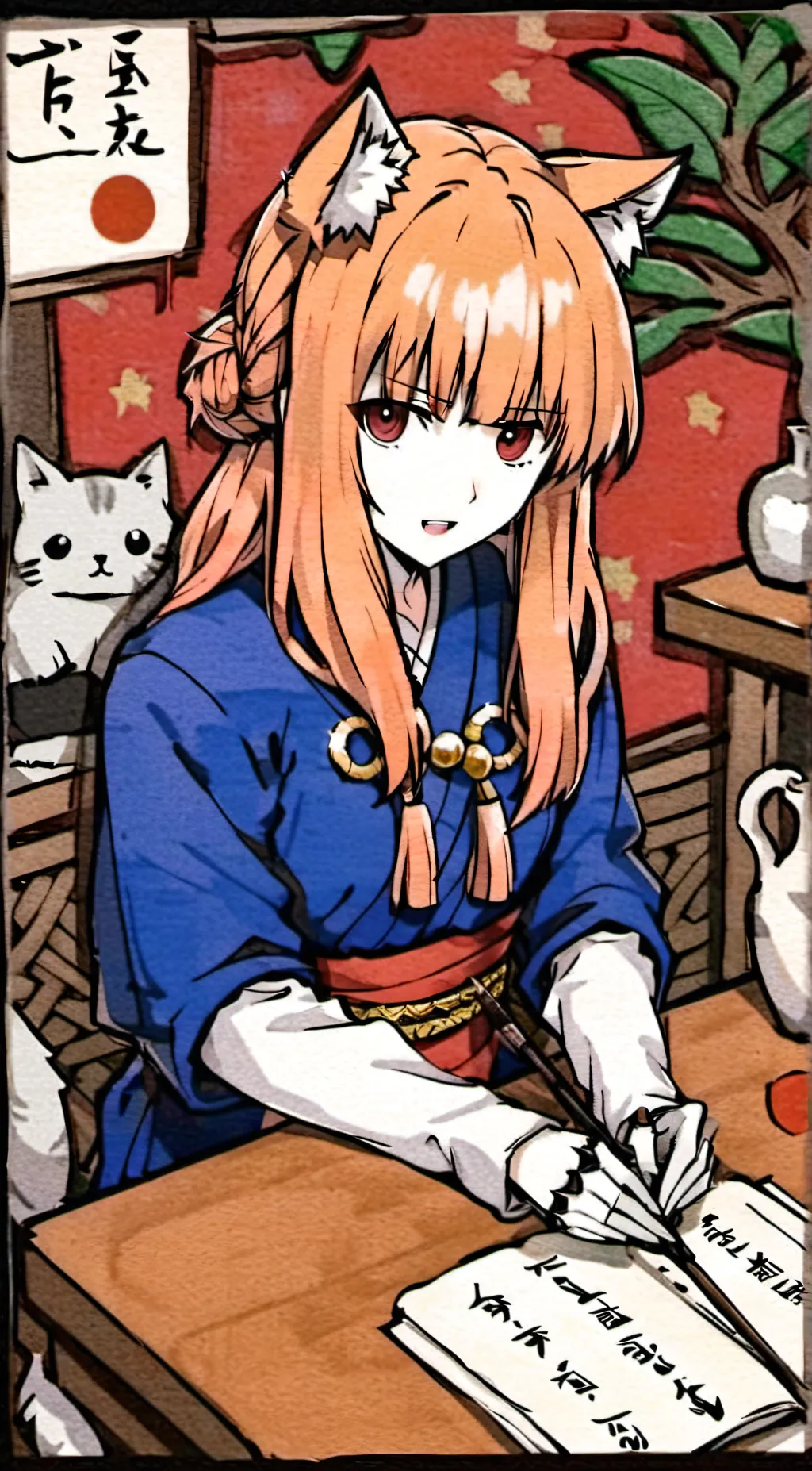 ai character: Sara chidouin  background