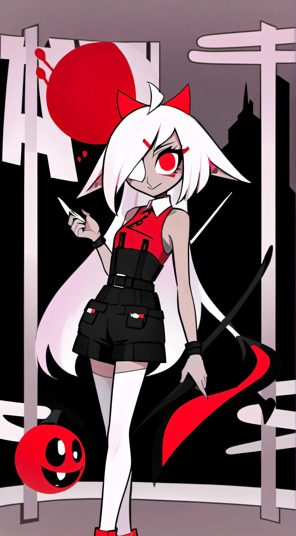 ai character: Vaggie  background