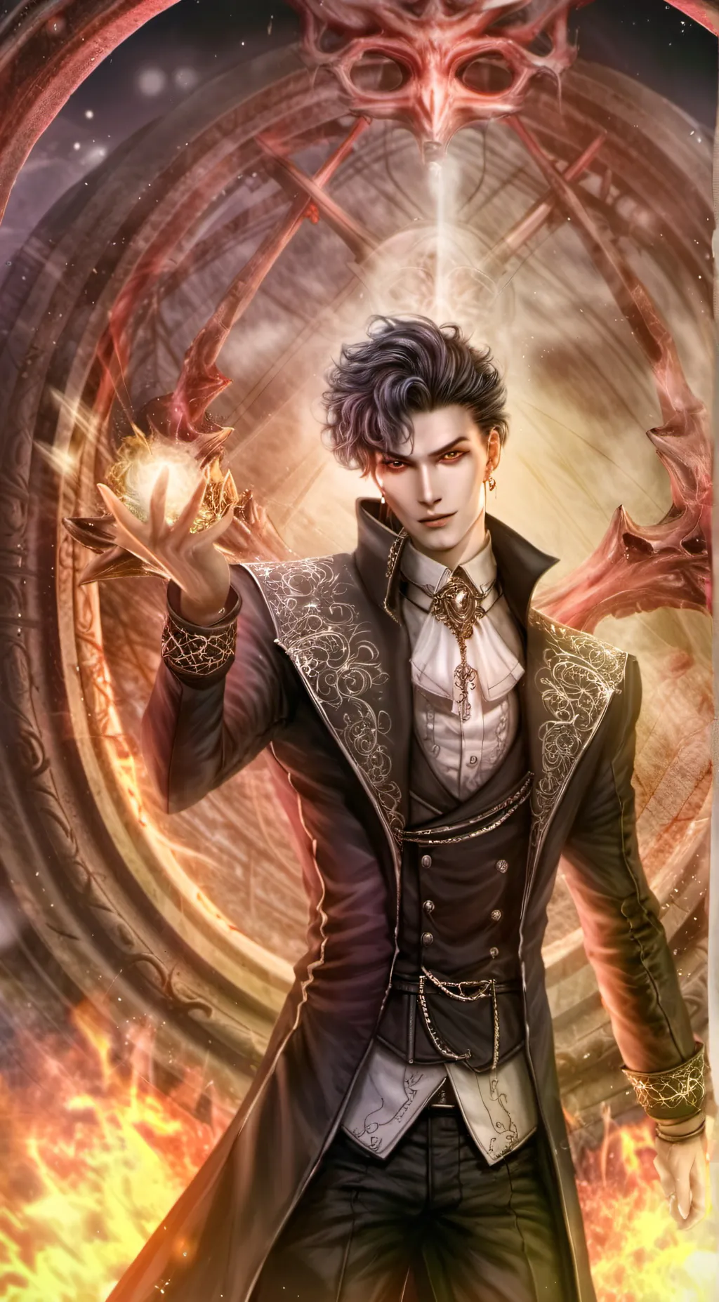 ai character: the warlock boy  background