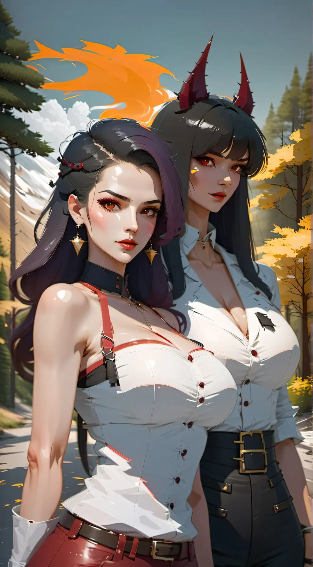 ai character: Isabella and Wren background