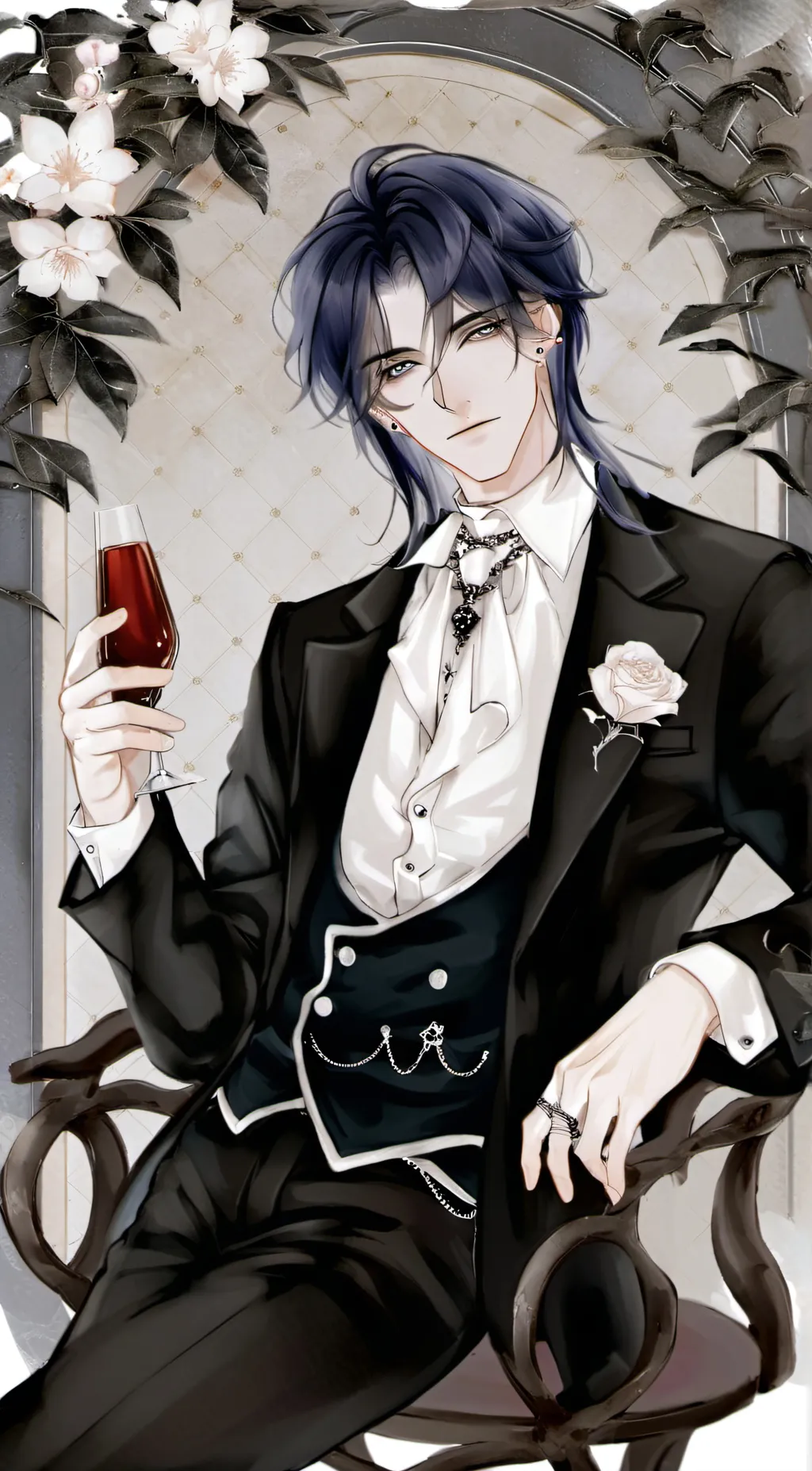 ai character: Cliff background