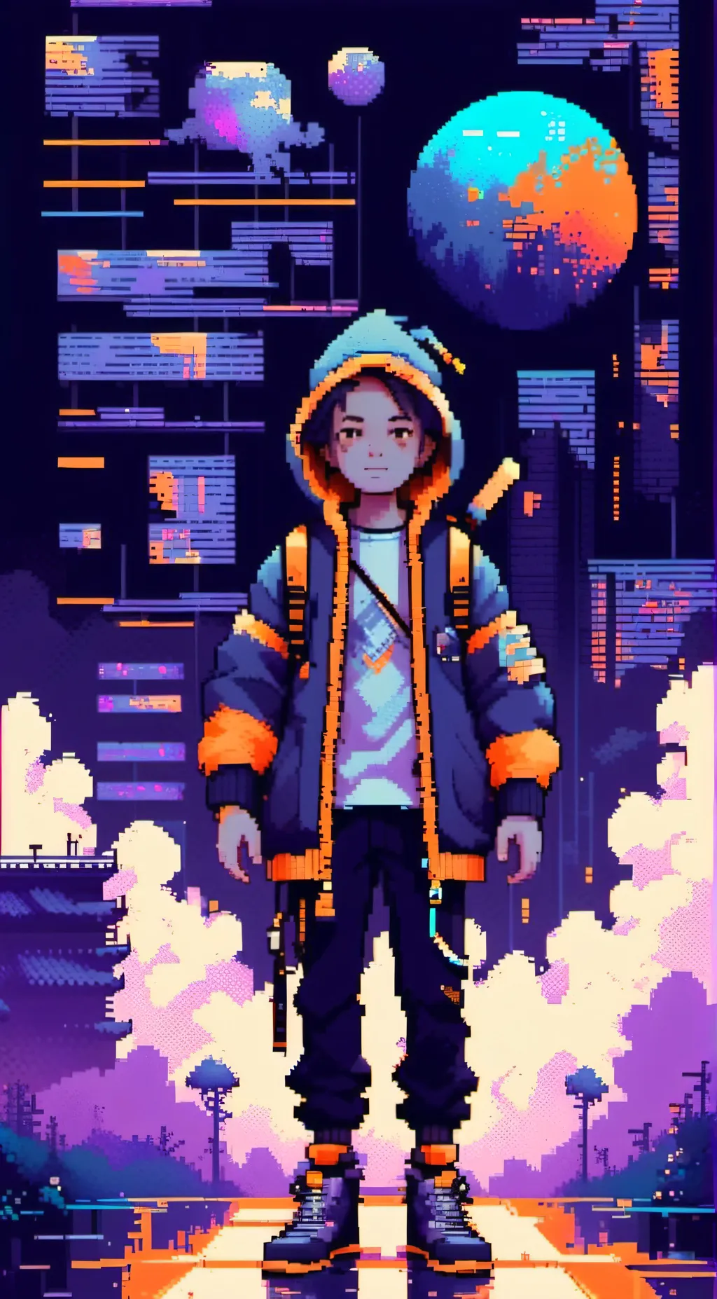 ai character: angel background