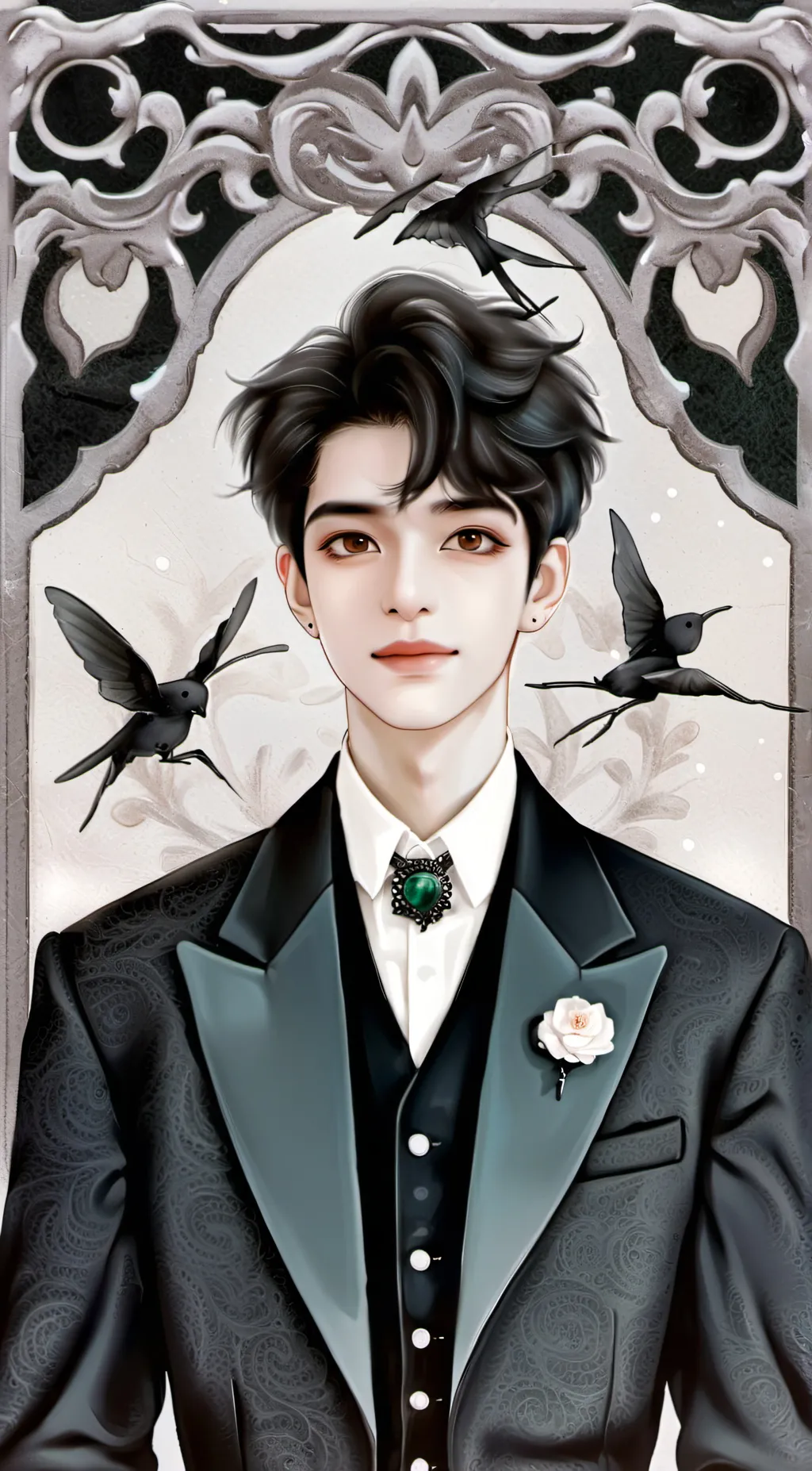 ai character: Mohan libert  background