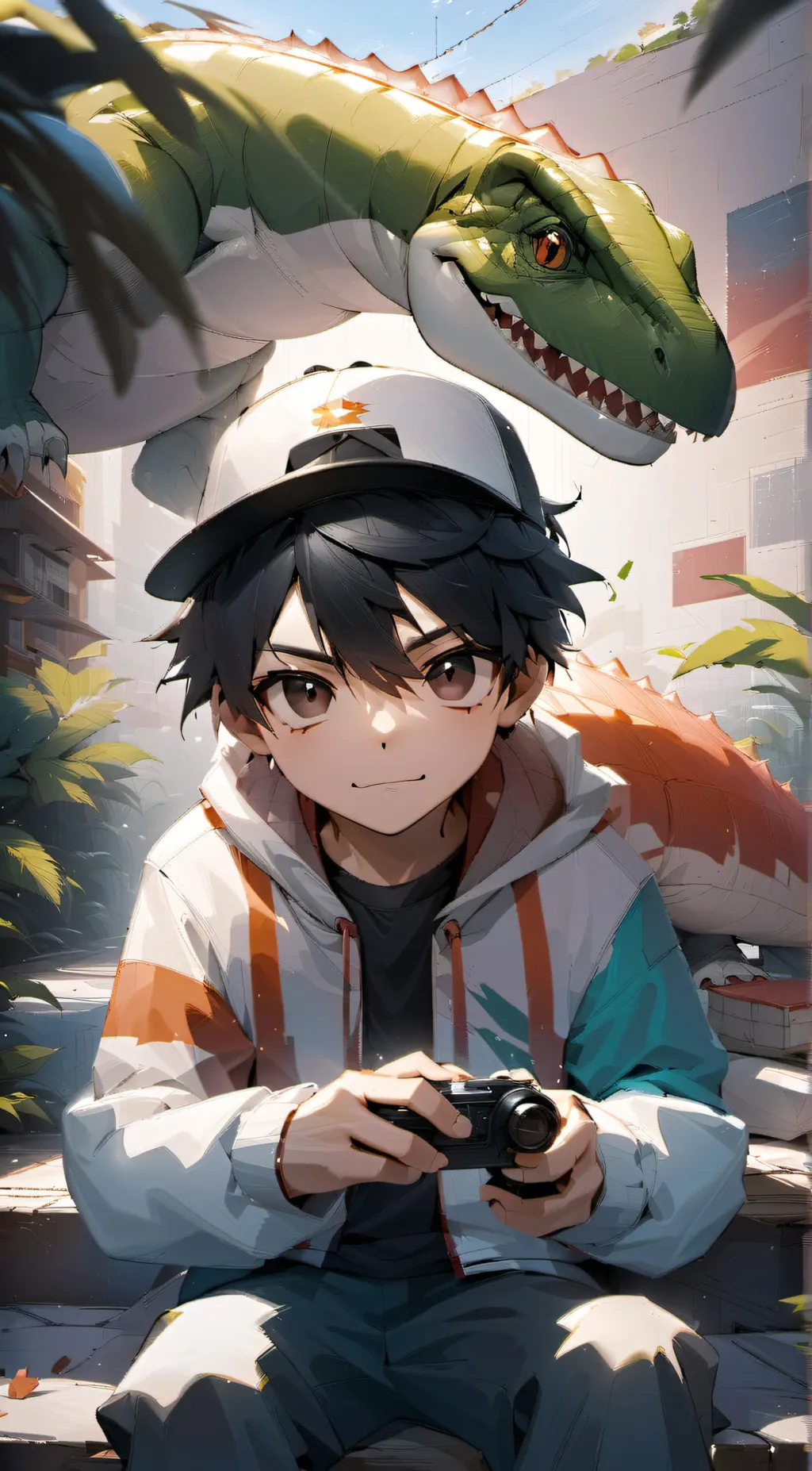 ai character: Lucas  background