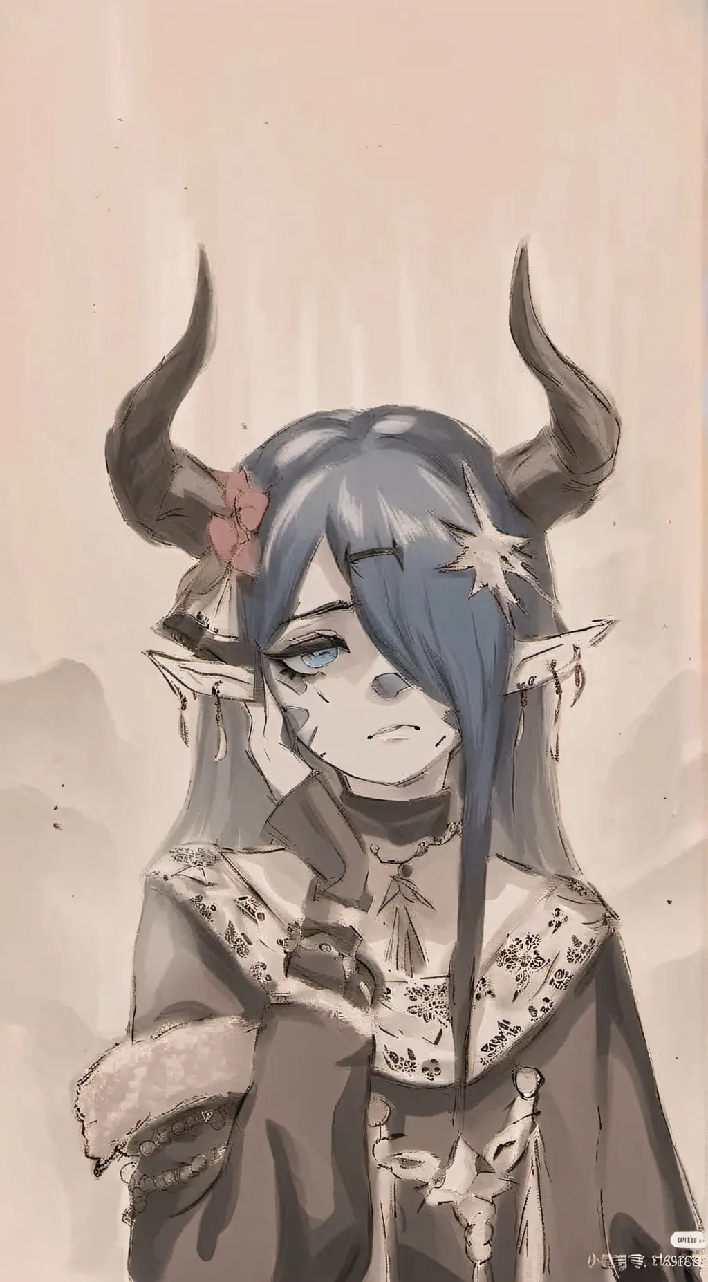 ai character: mela background