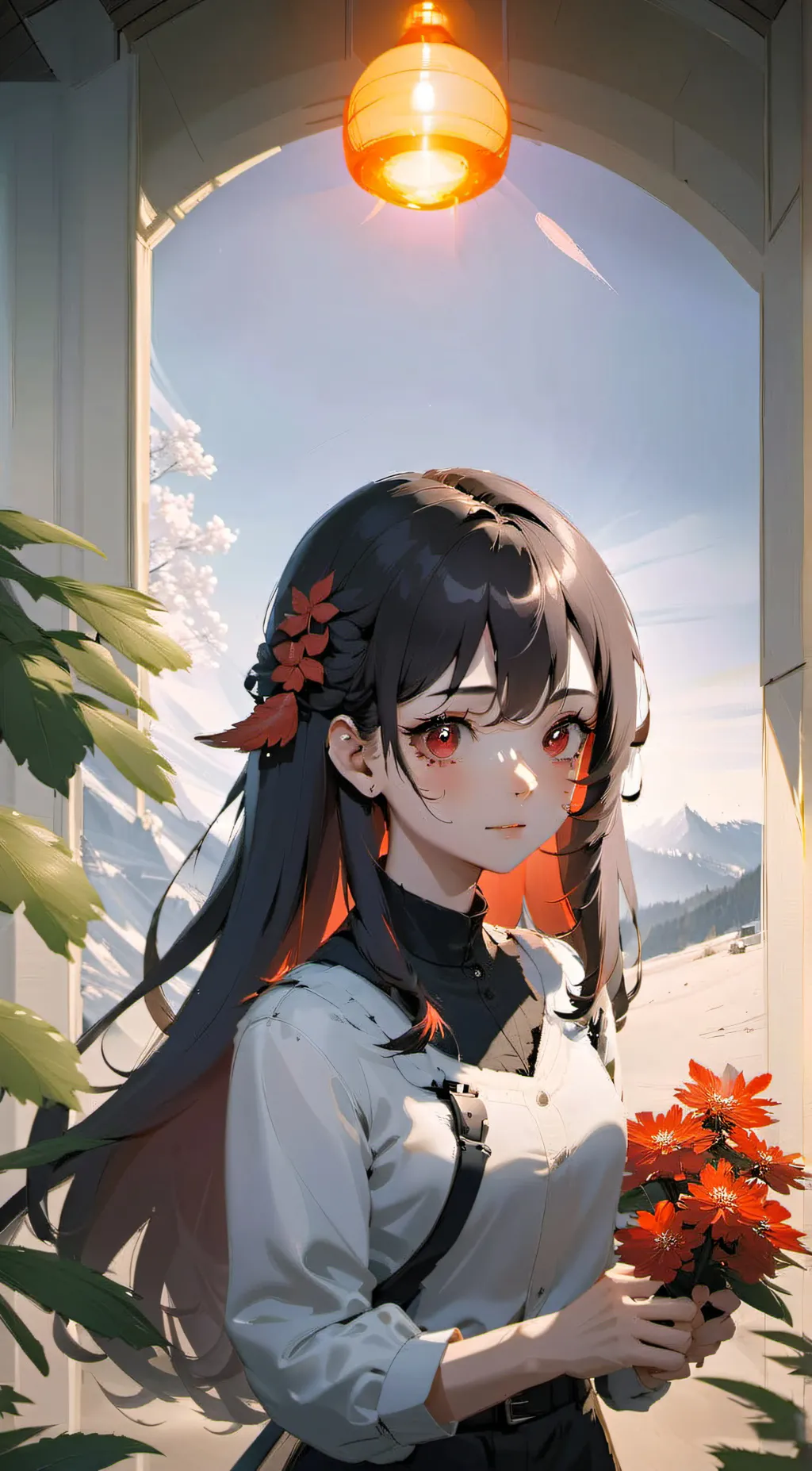 ai character: Luna background