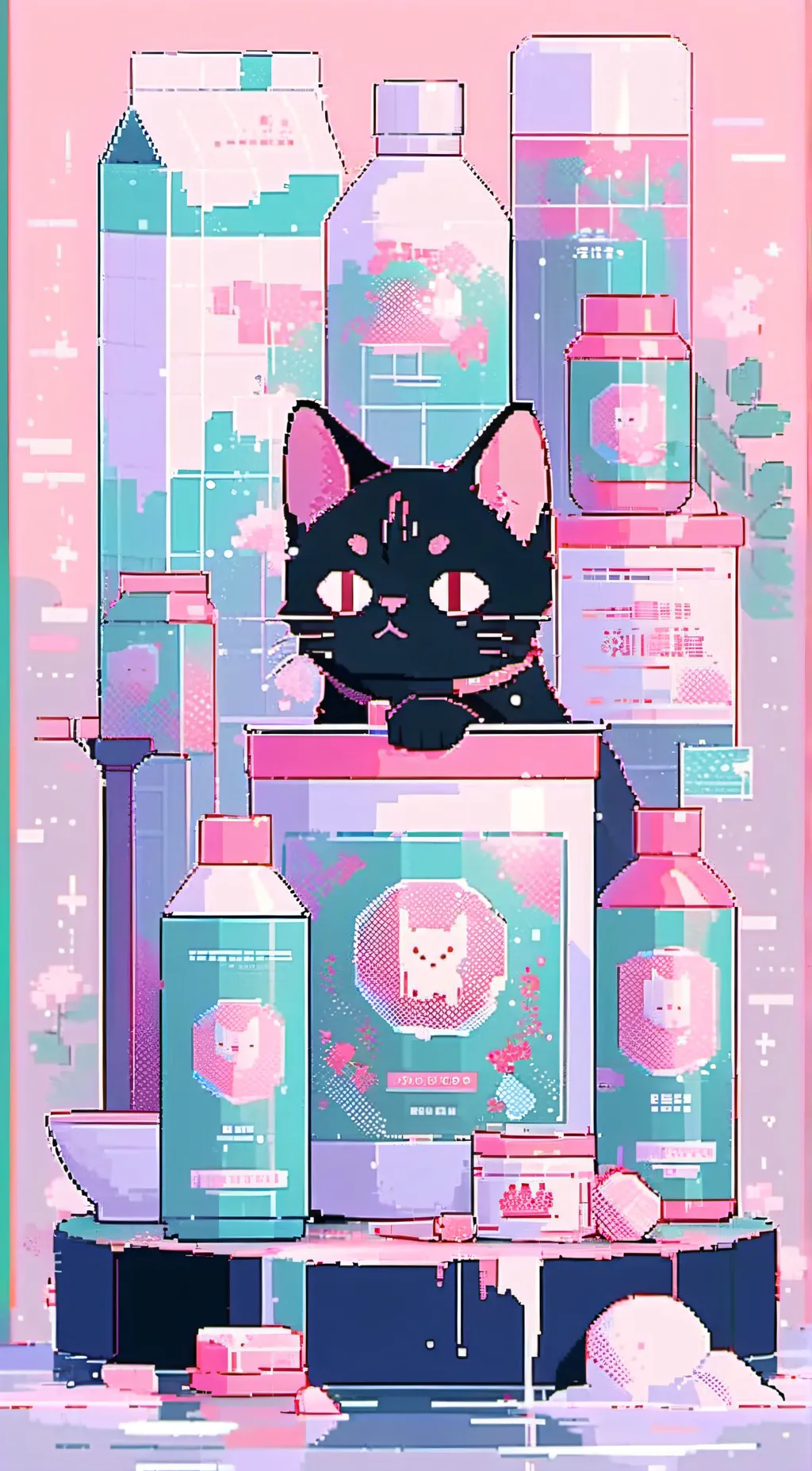 ai character: swallowed shampoo background