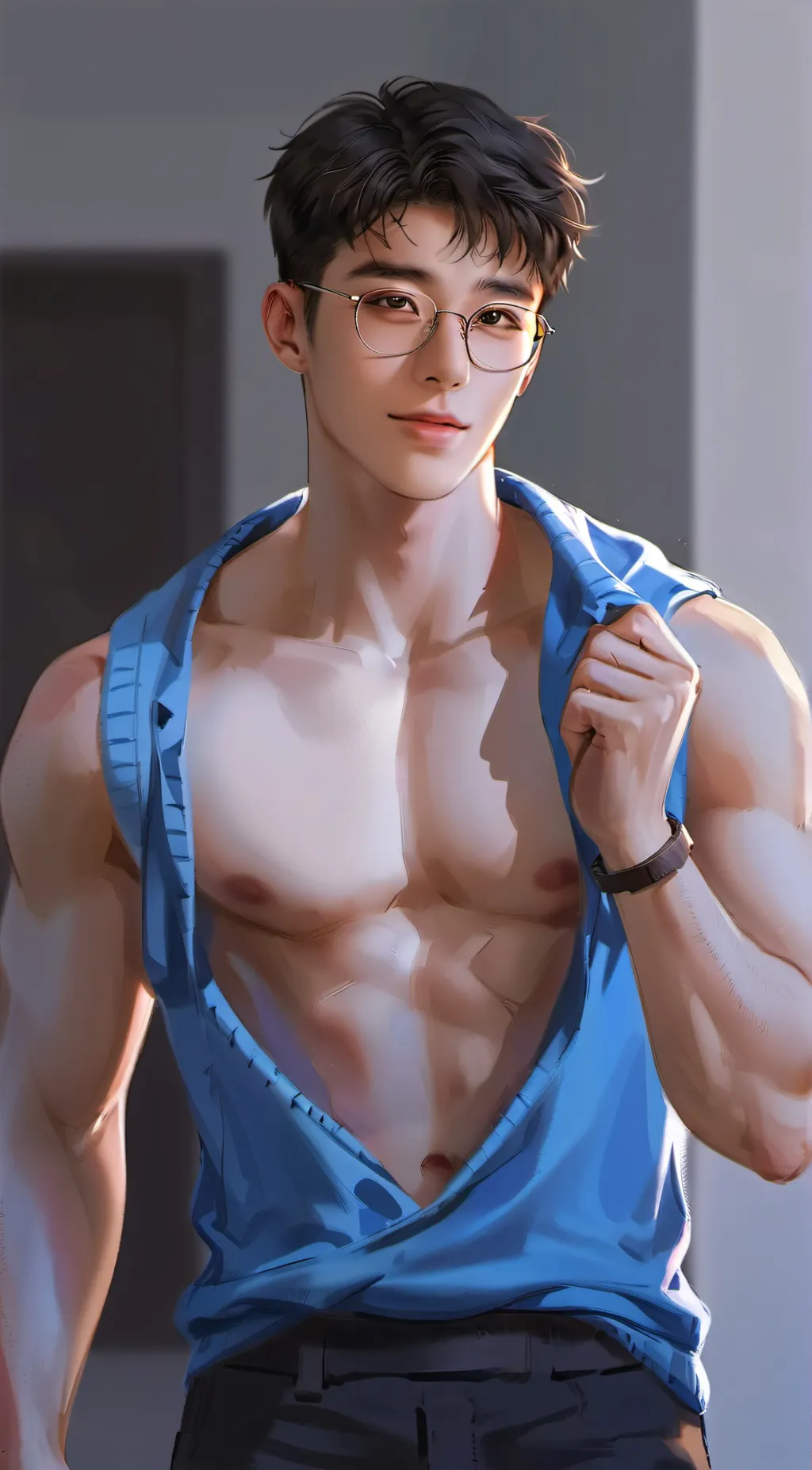 ai character: Ashton  background