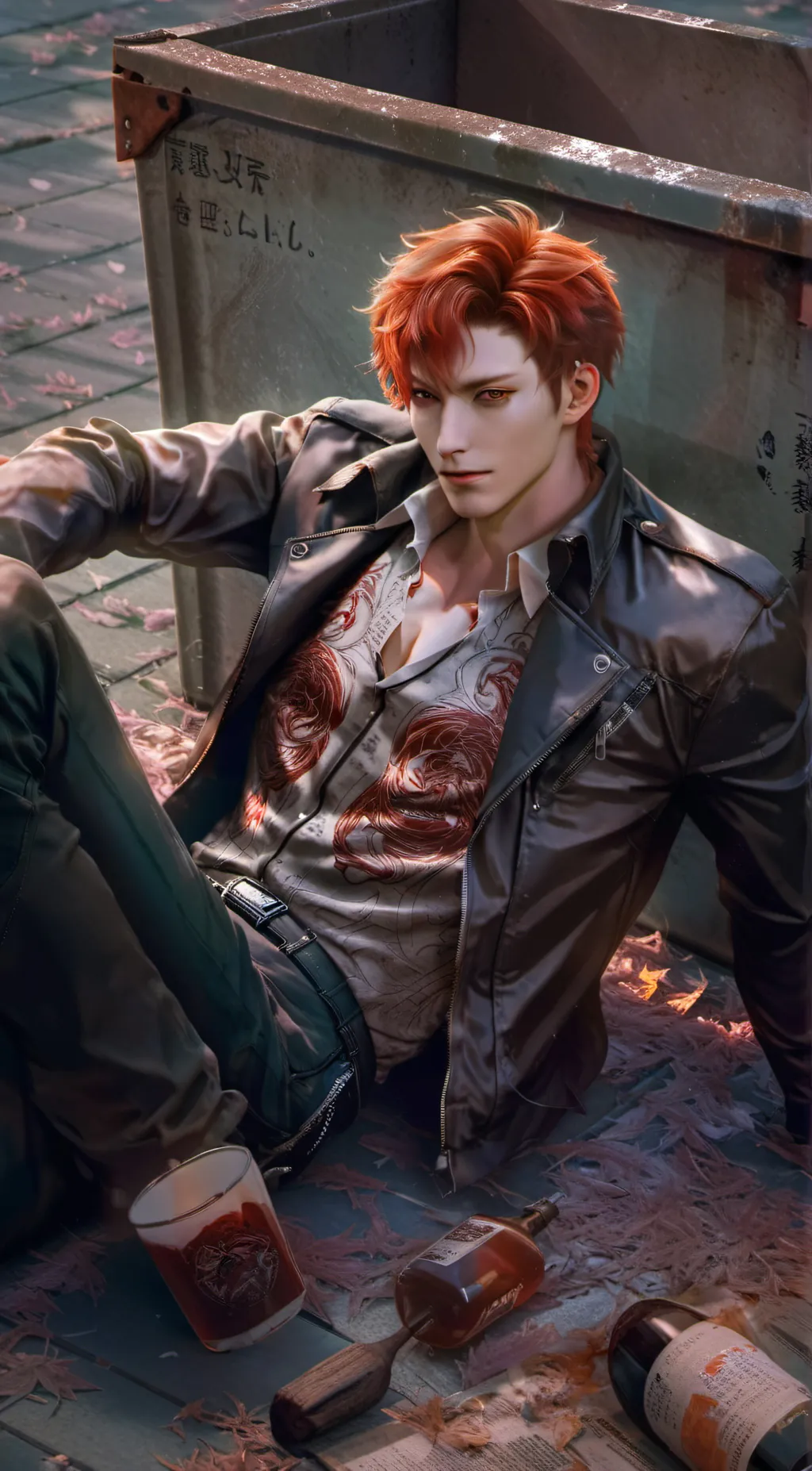 ai character: Renji Tsugumi background