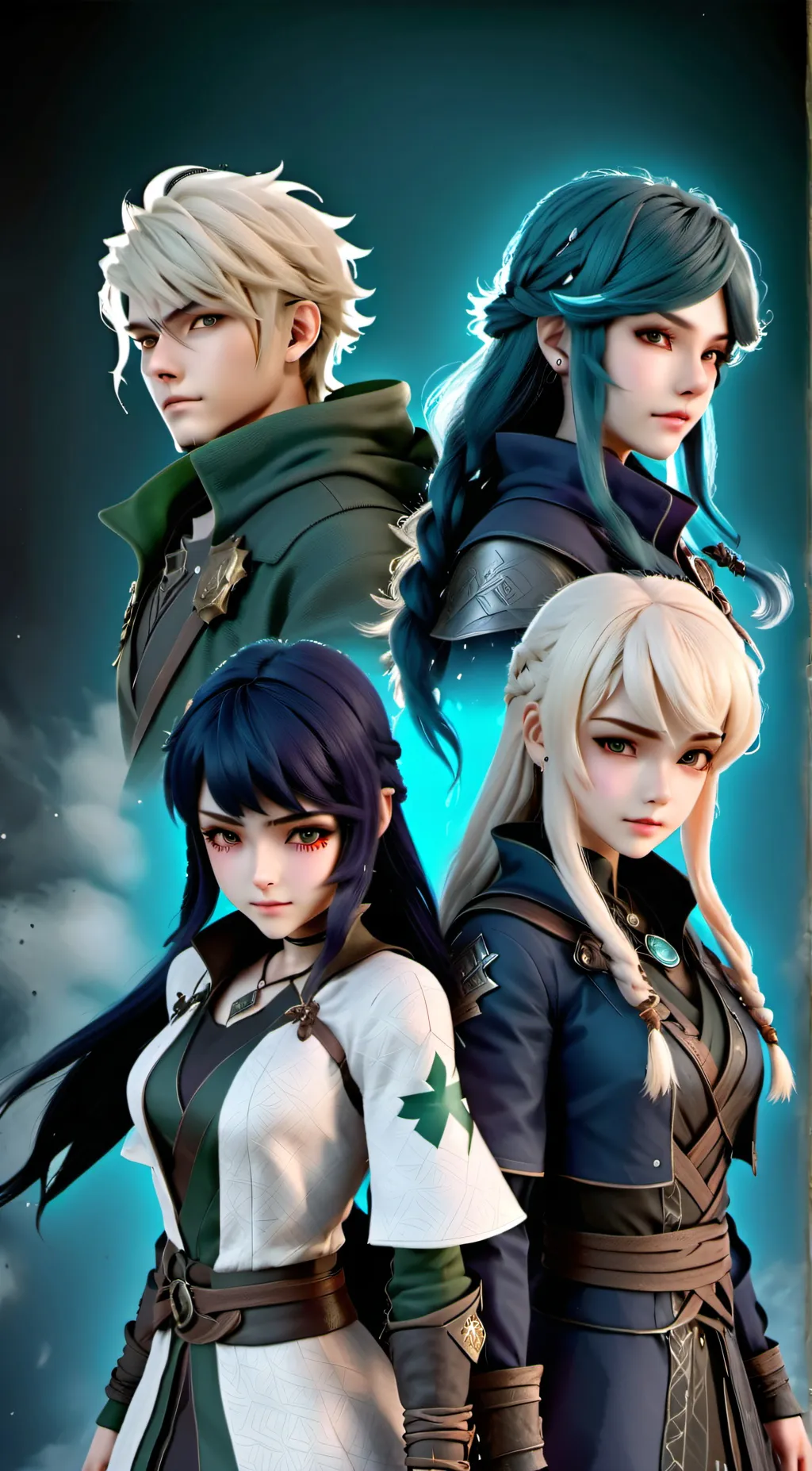 ai character: Dex, Rena and Chut background