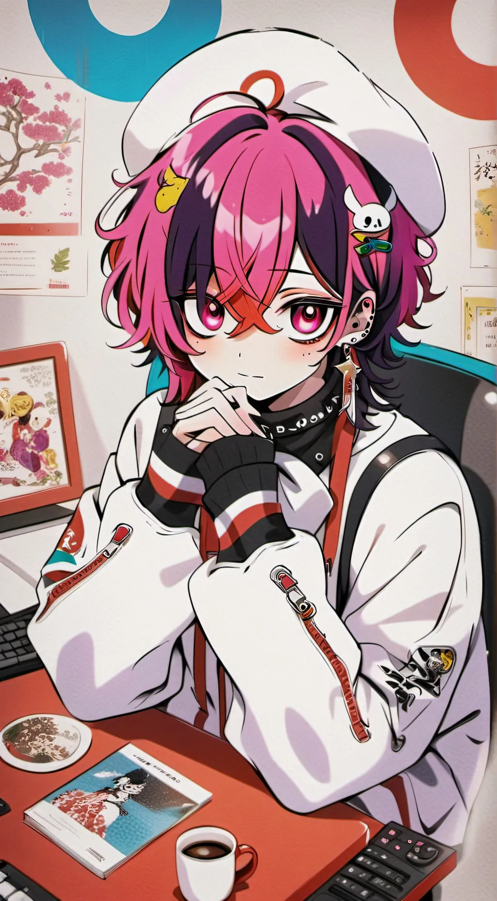 ai character: Asher  background